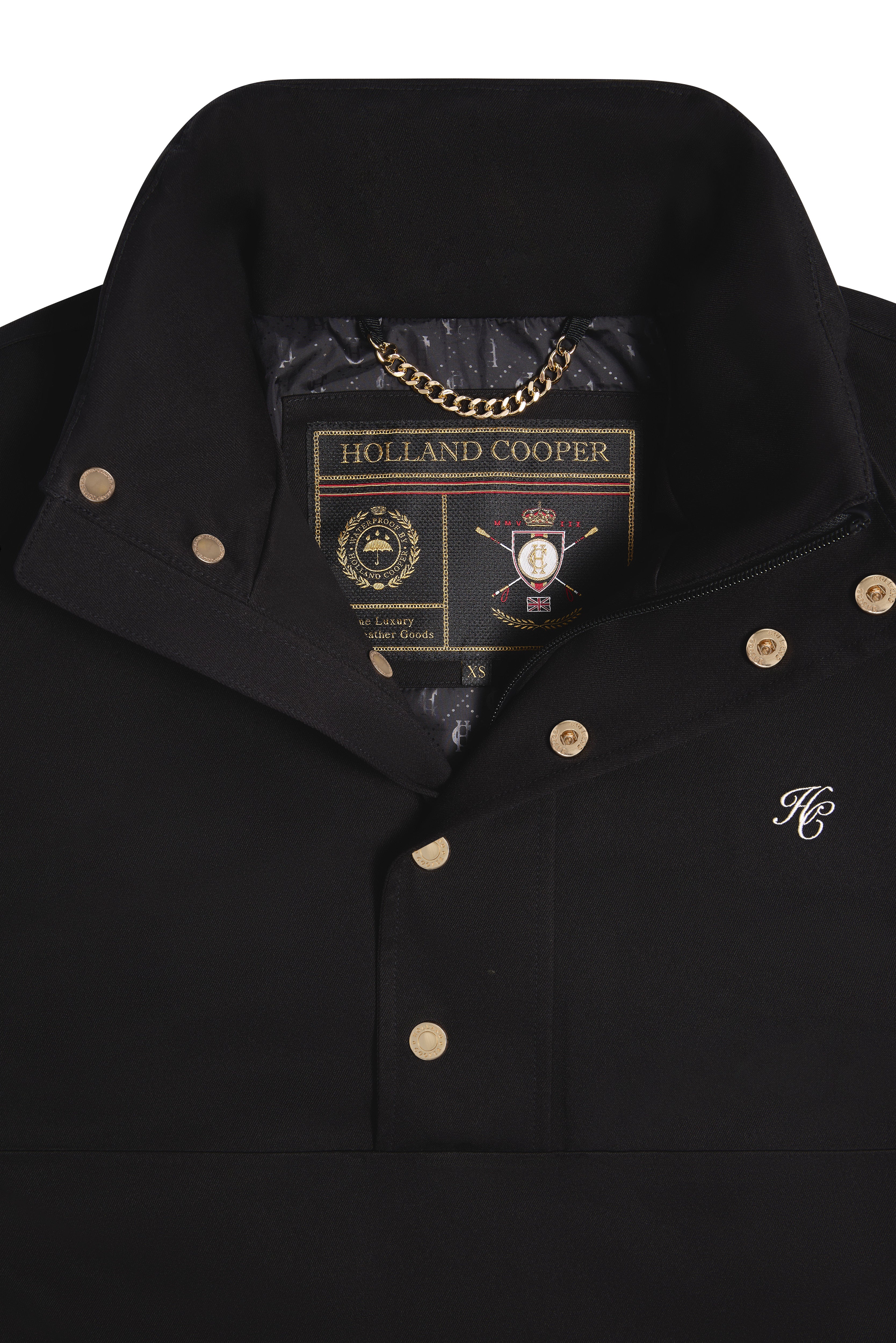 Chiltern Waterproof Quarter Zip Jacket (Black) - Image 8