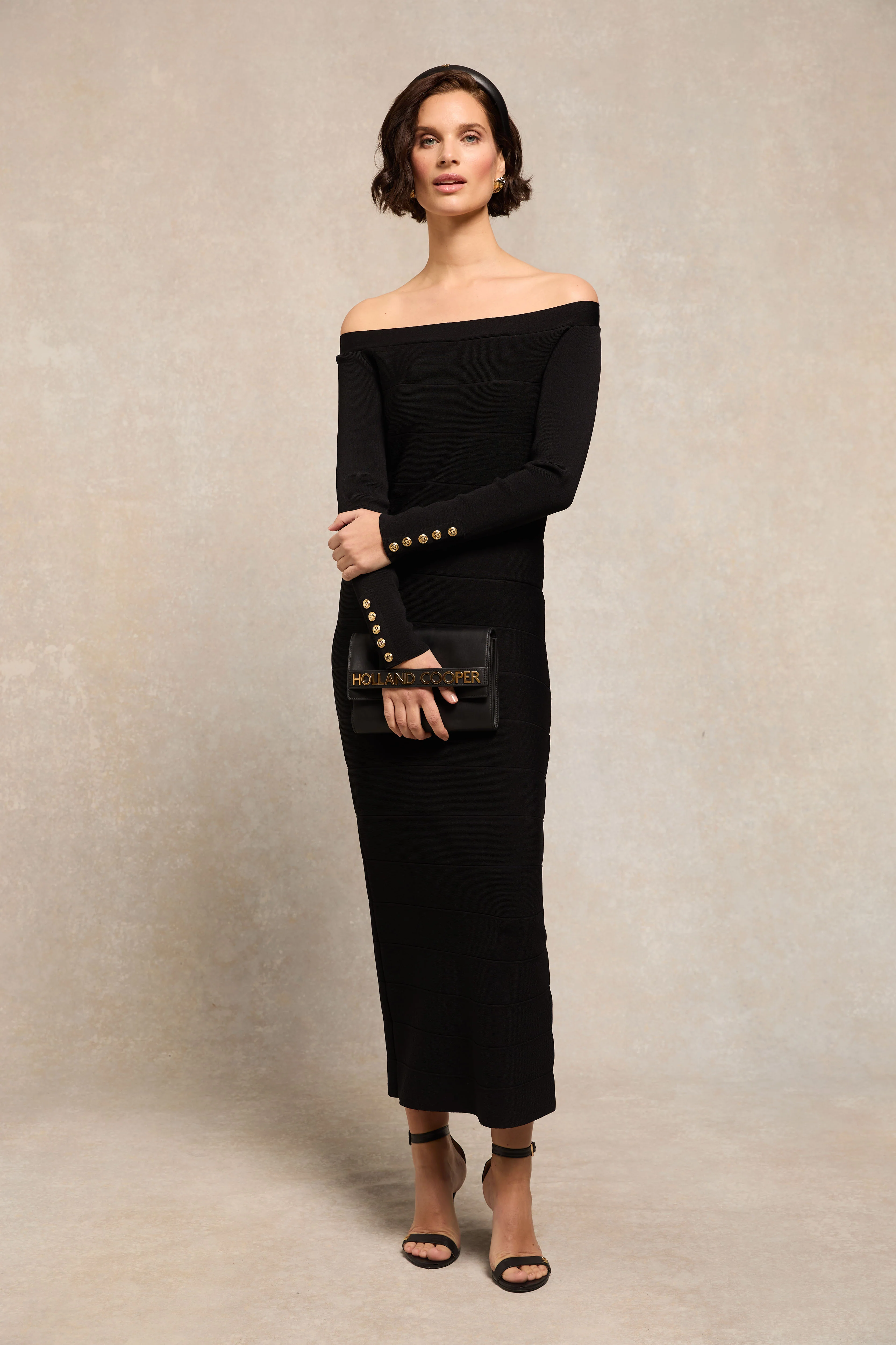 Christina Bandage Dress (Black) - Image 3