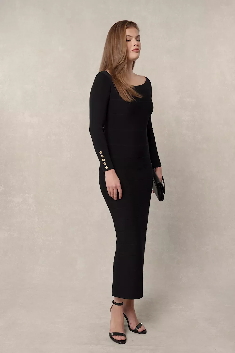 Christina Bandage Dress (Black) - Image 5