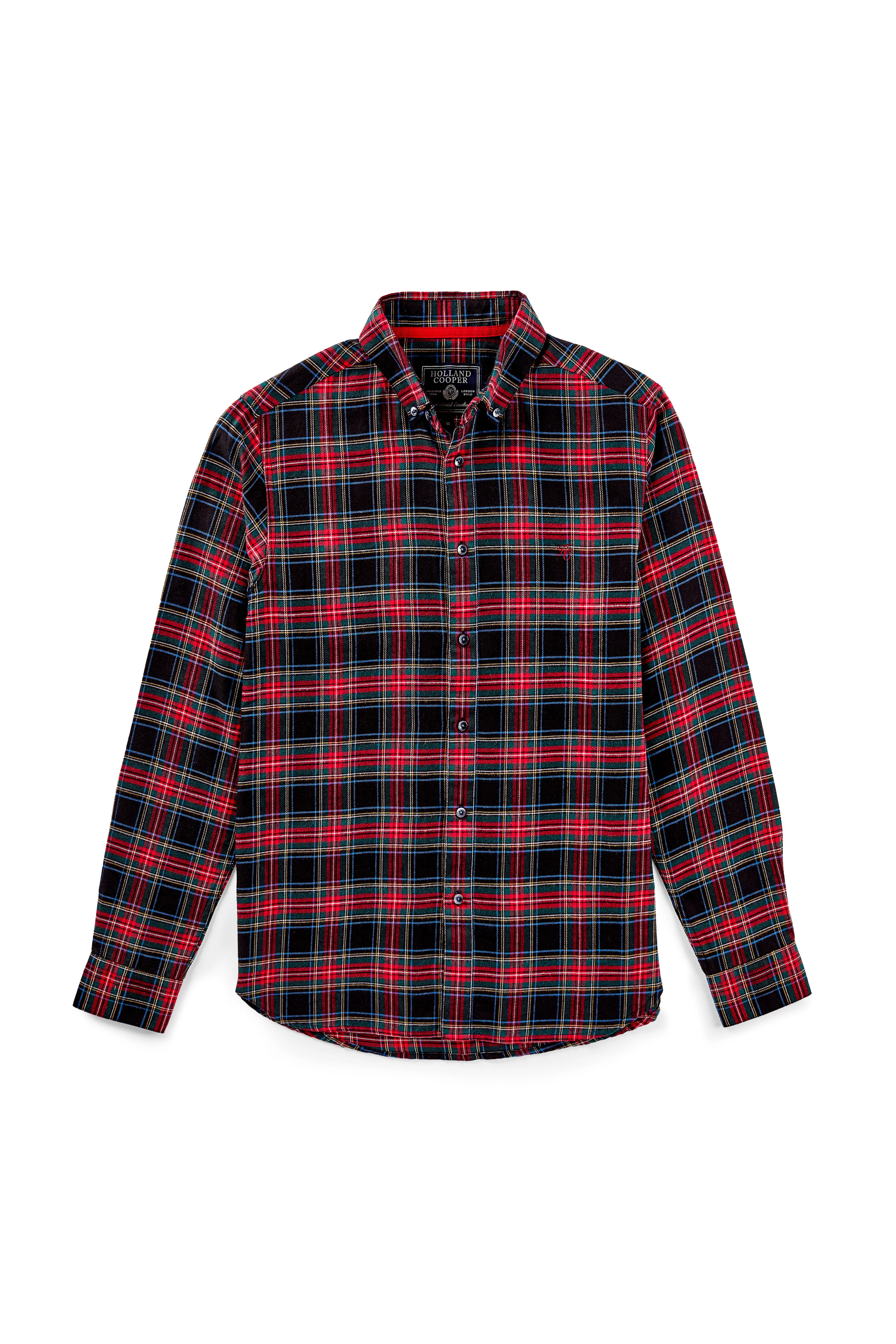 Classic Button Down Shirt (Brushed Sandringham Red) - Image 4