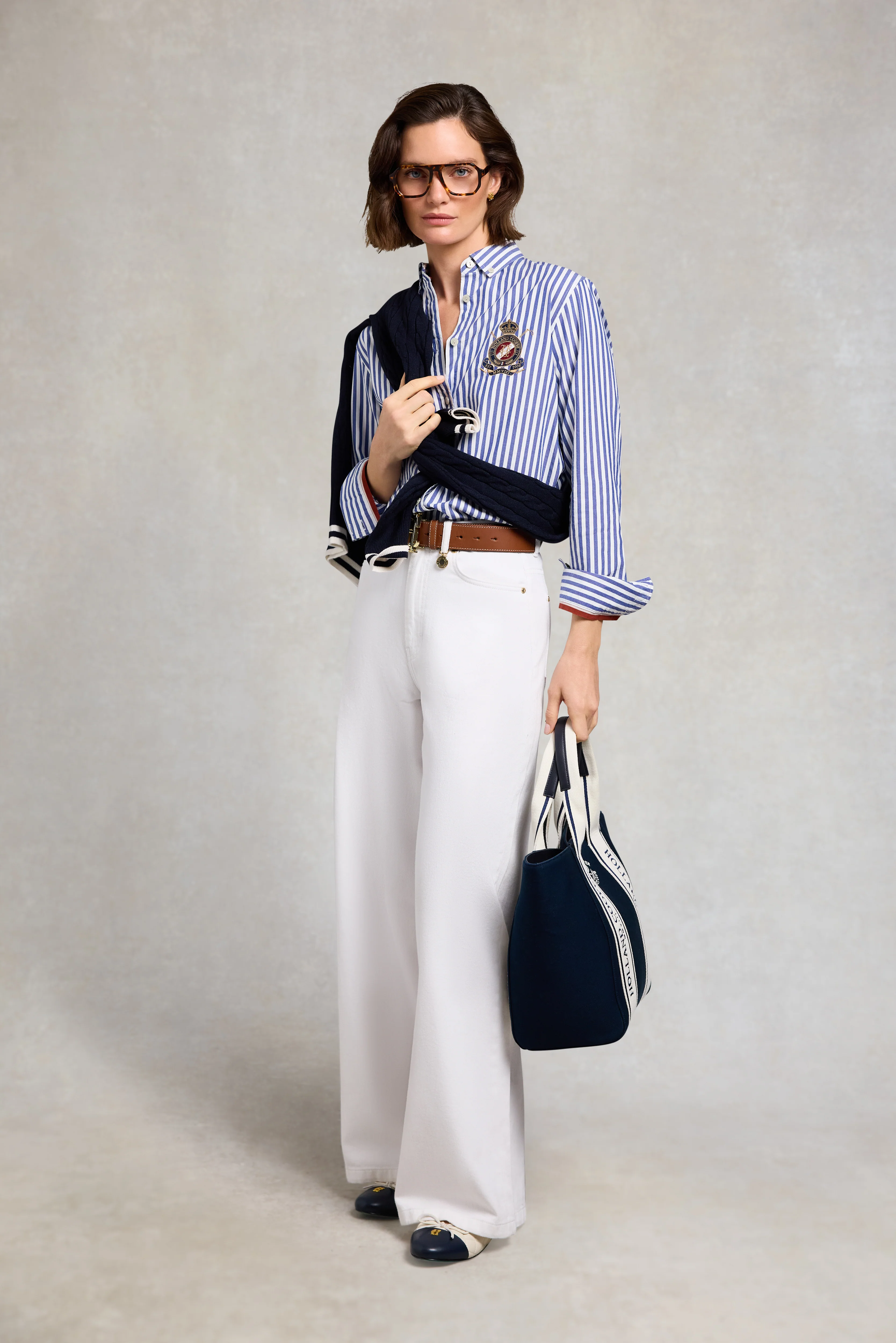 Classic Button Down Shirt (Navy Stripe) - Image 3