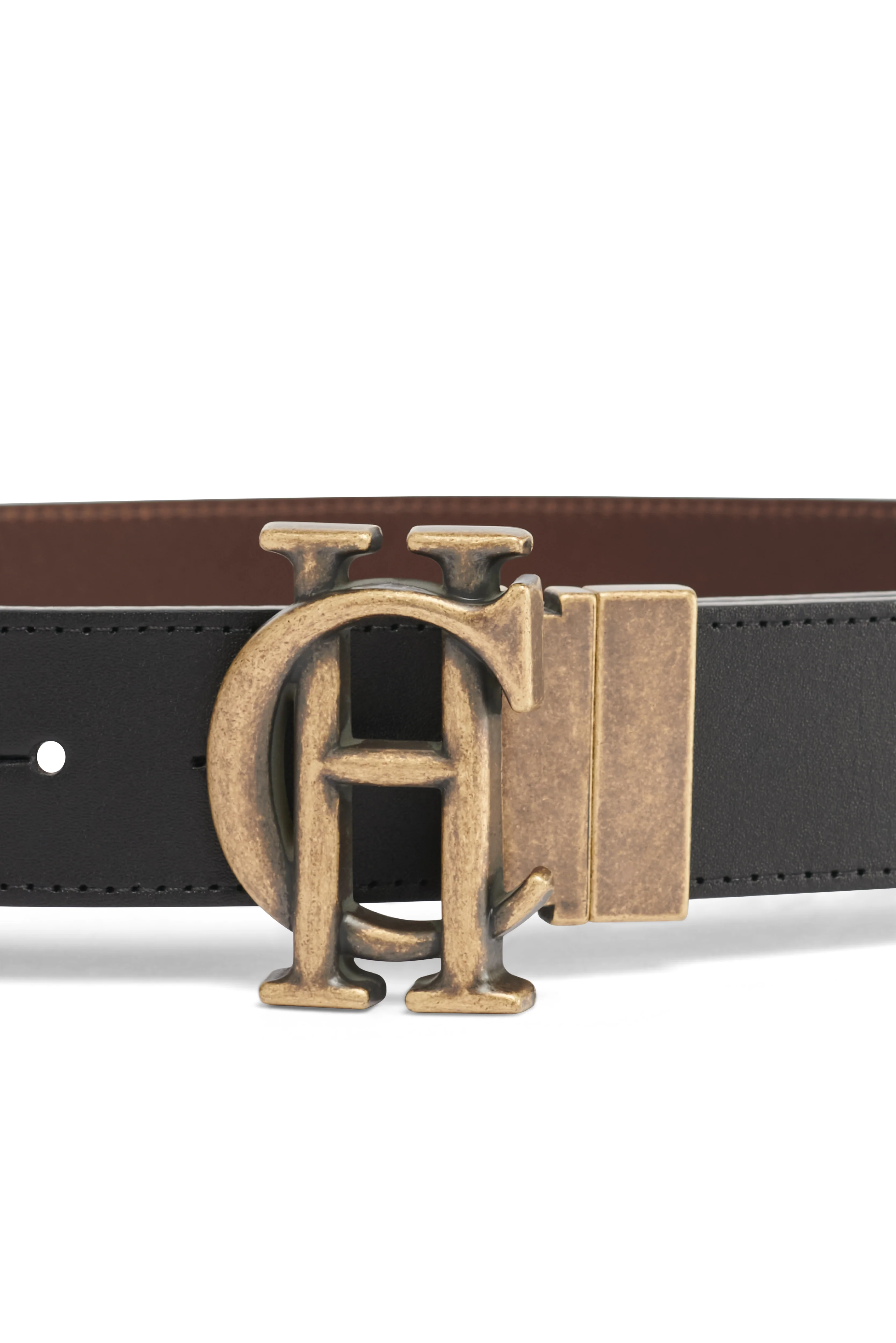 Men's Classic Reversible Belt (Chocolate Black Penny) - Image 6
