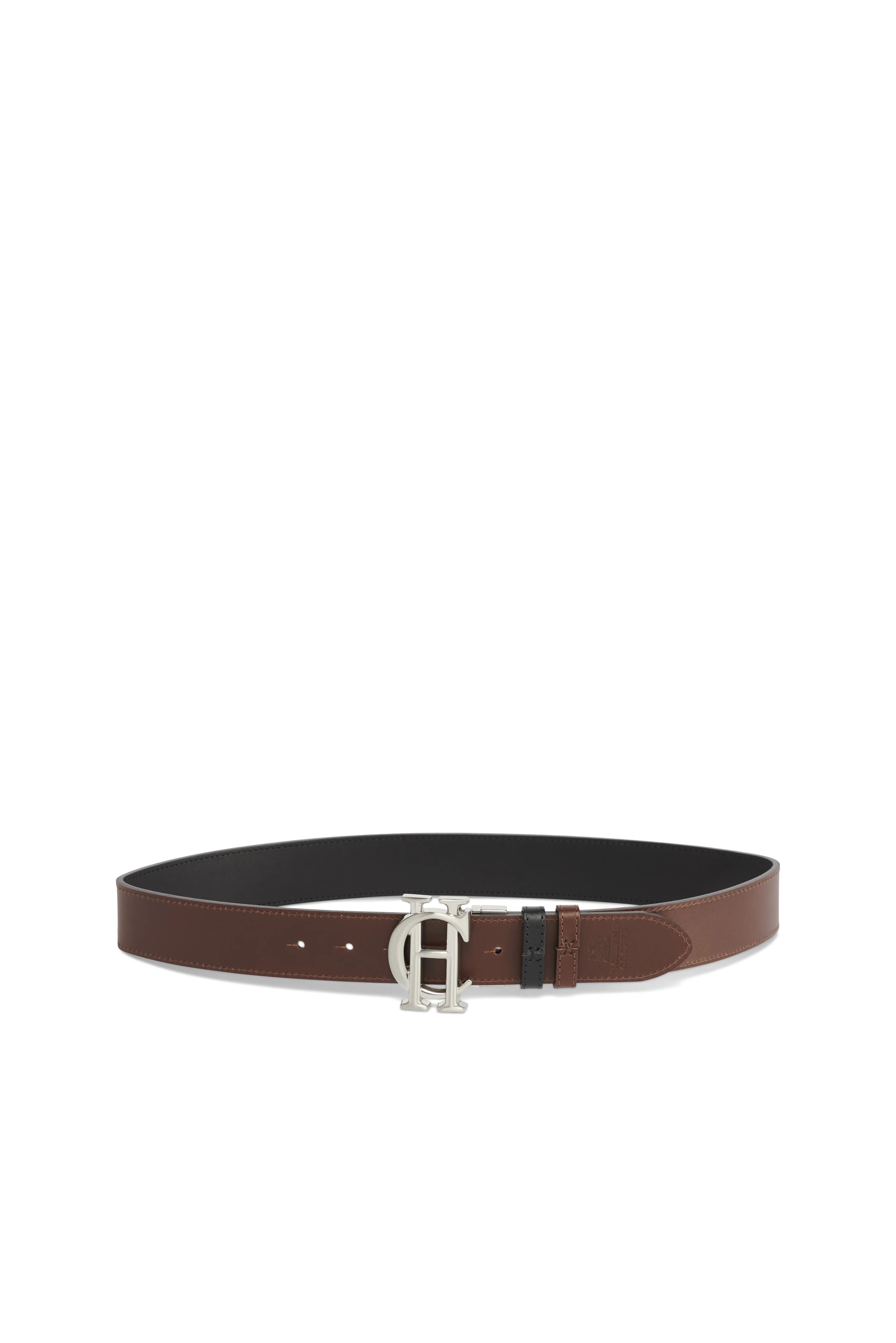 Men's Classic Reversible Belt (Chocolate Black Silver) - Image 2