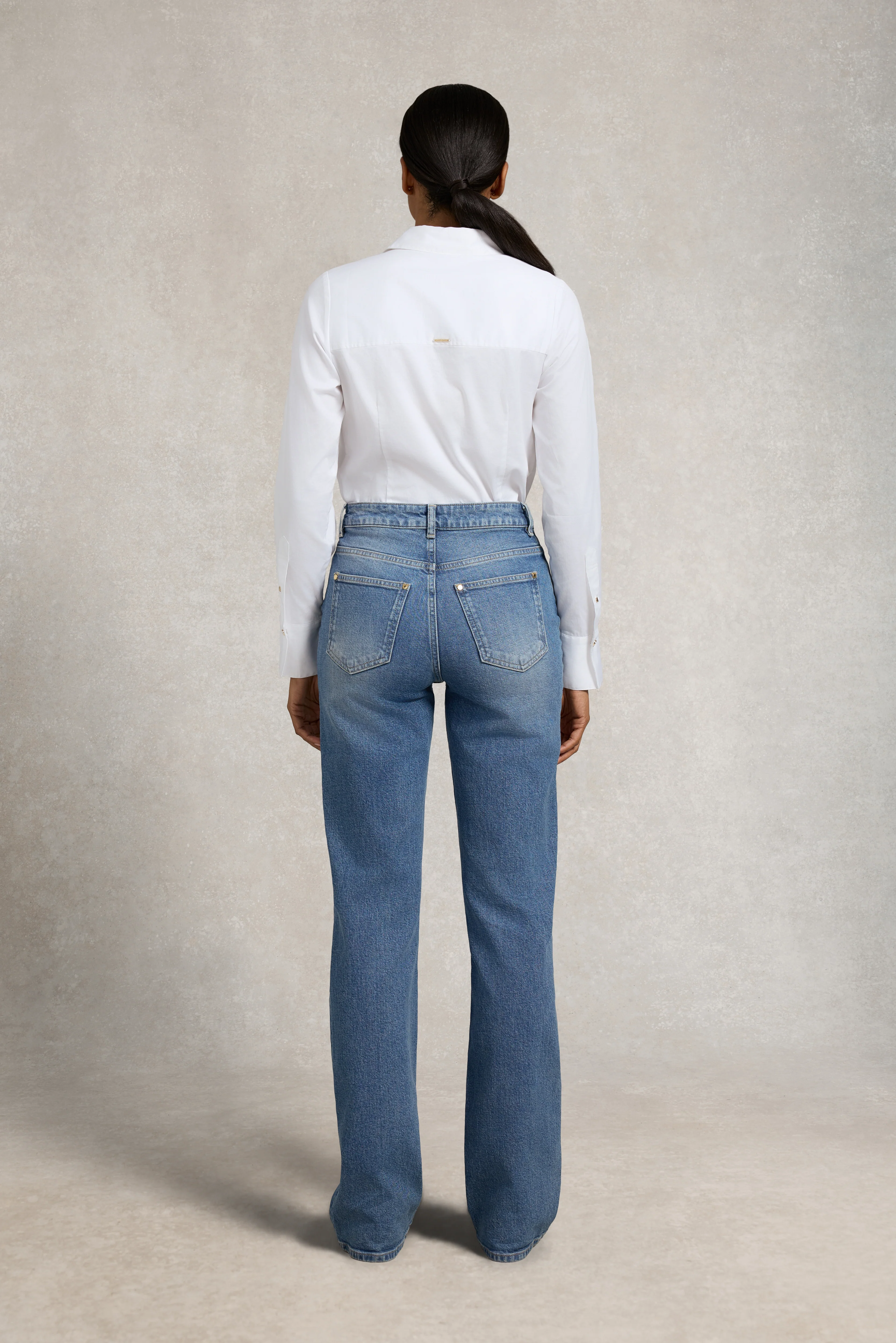 Classic Shirt Bodysuit (White) - Image 5
