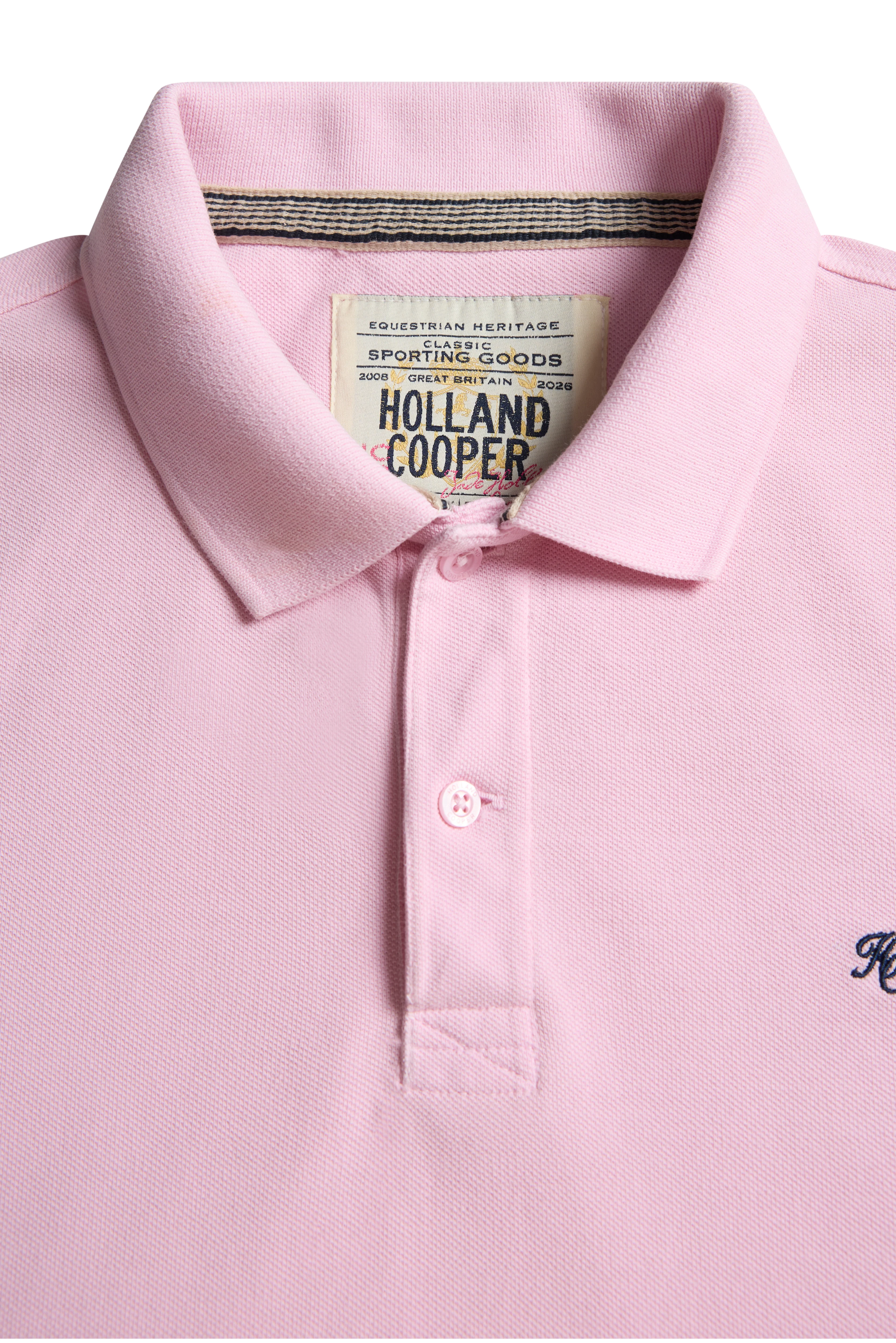 Men's Classic Short Sleeve Polo Shirt (Pink) - Image 8