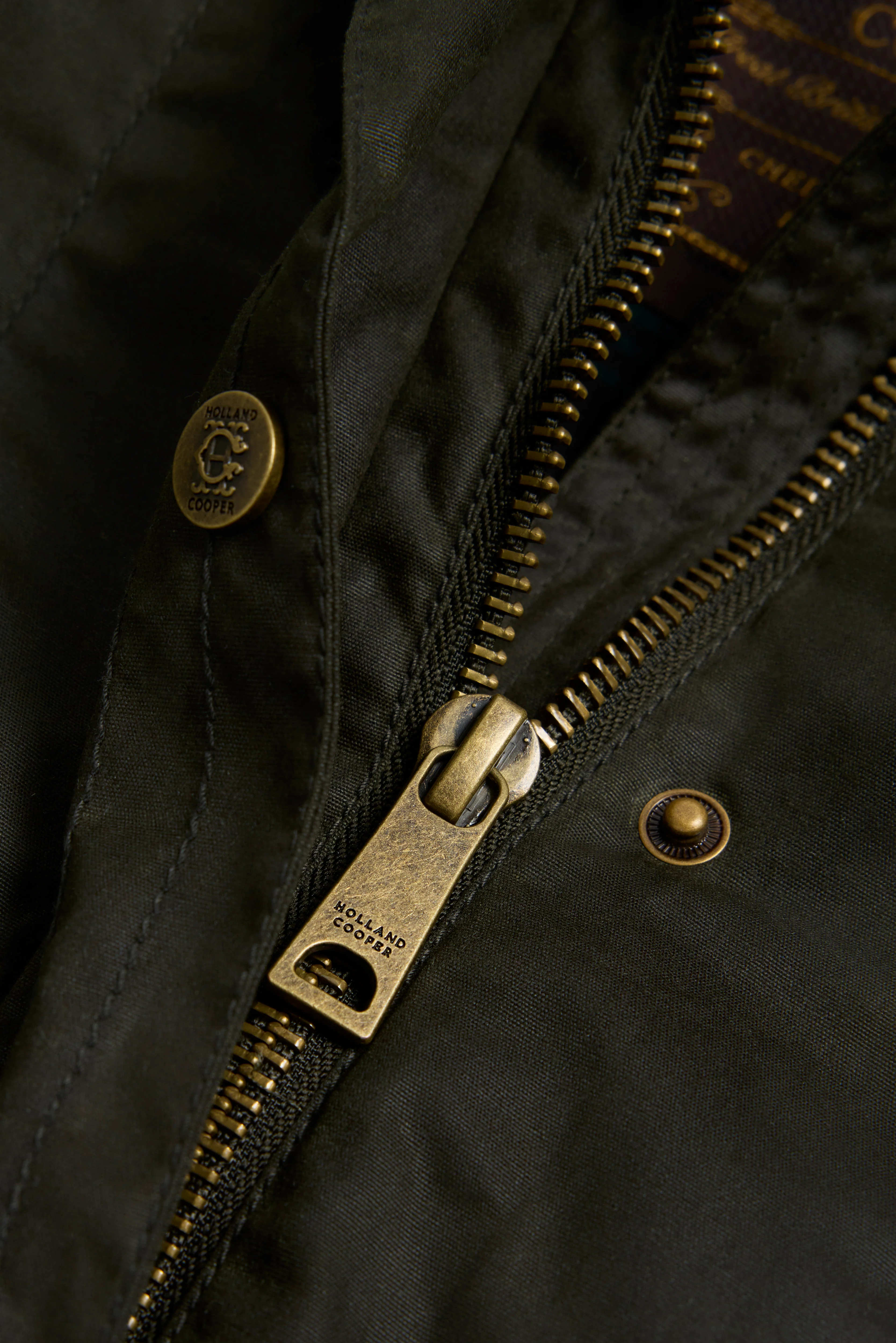 Classic Waxed Jacket (Dark Olive) - Image 10