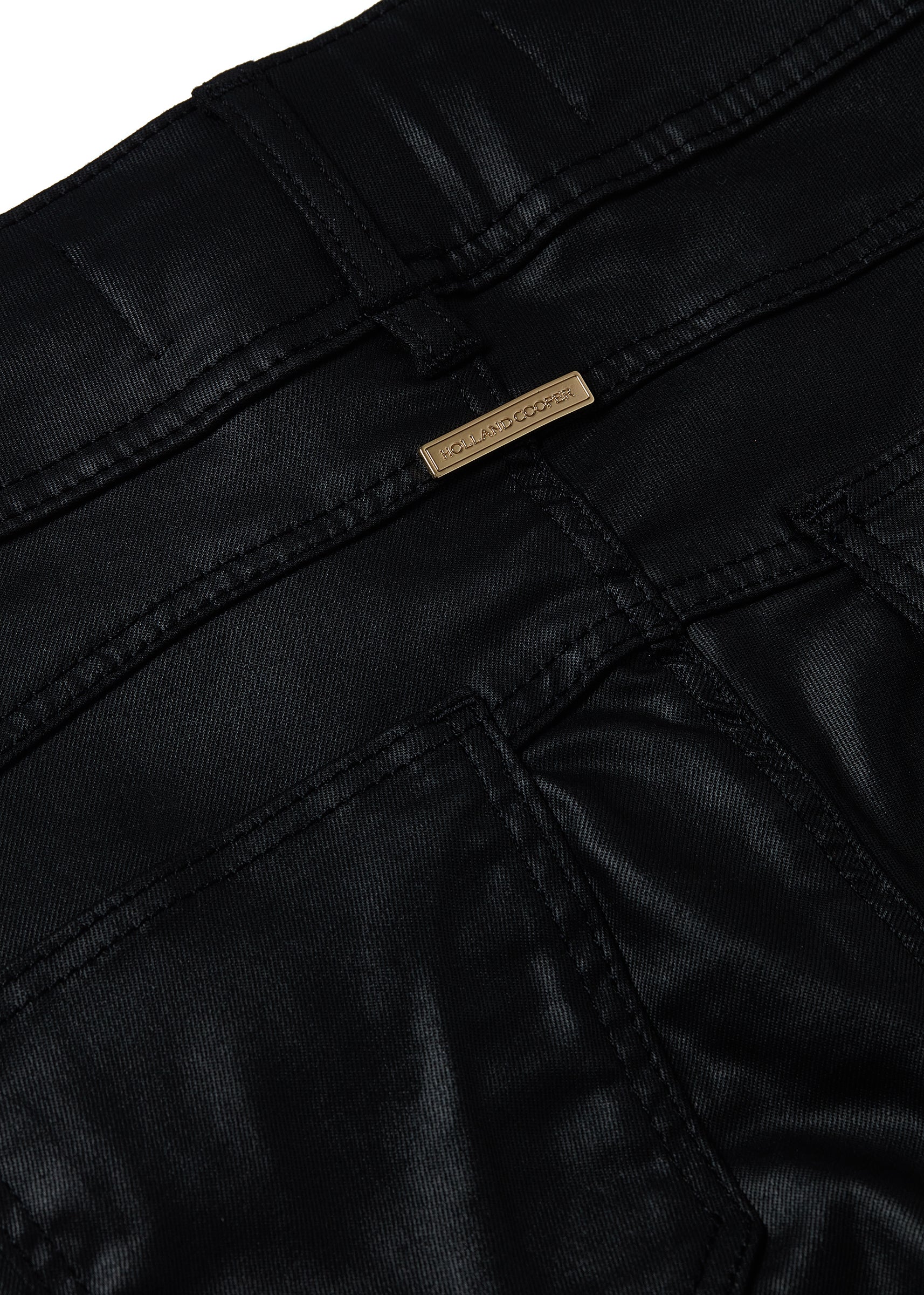 Coated Biker Jean (Black) - Image 9