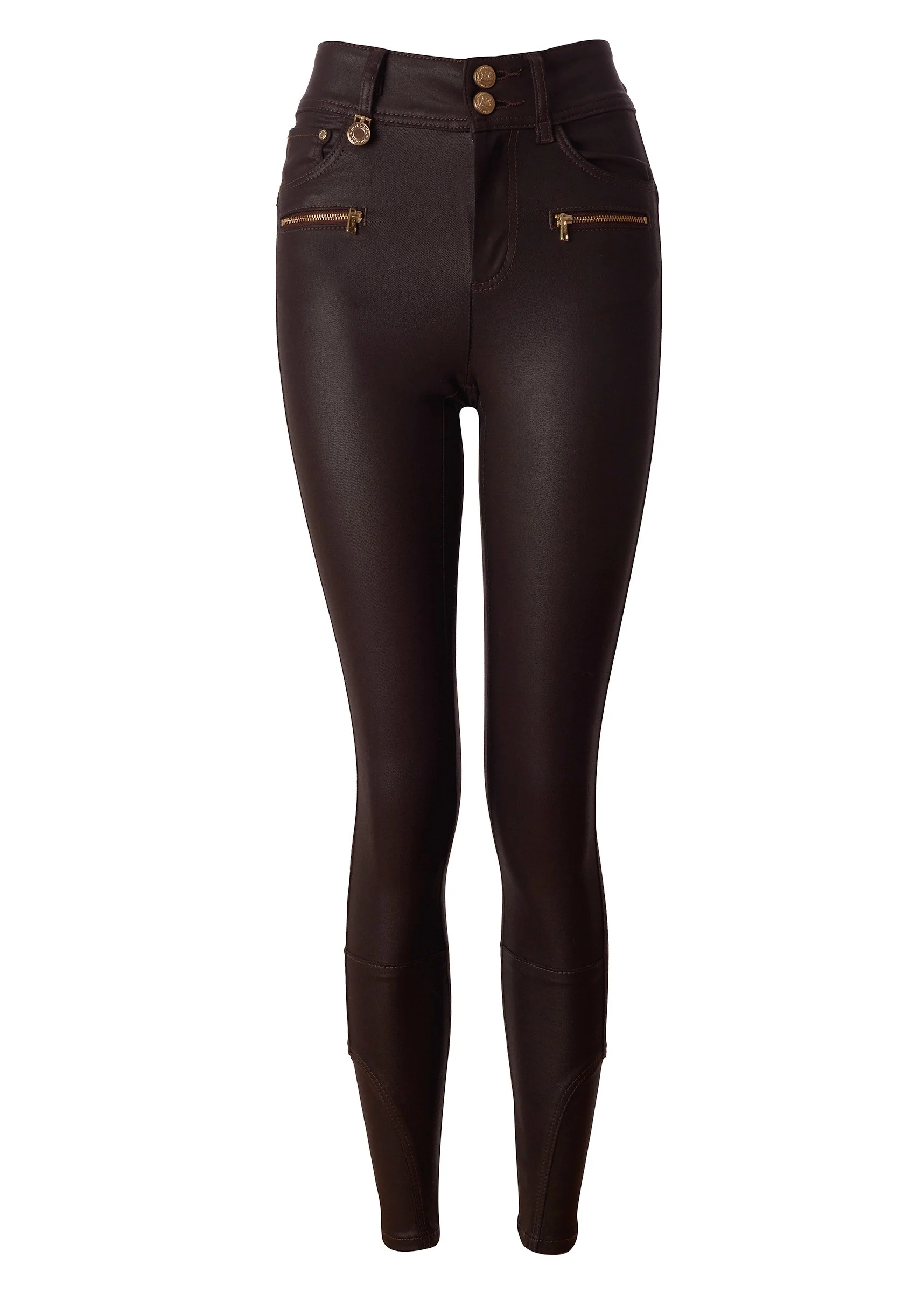 Coated Jodhpur Jean (Chocolate) - Image 4
