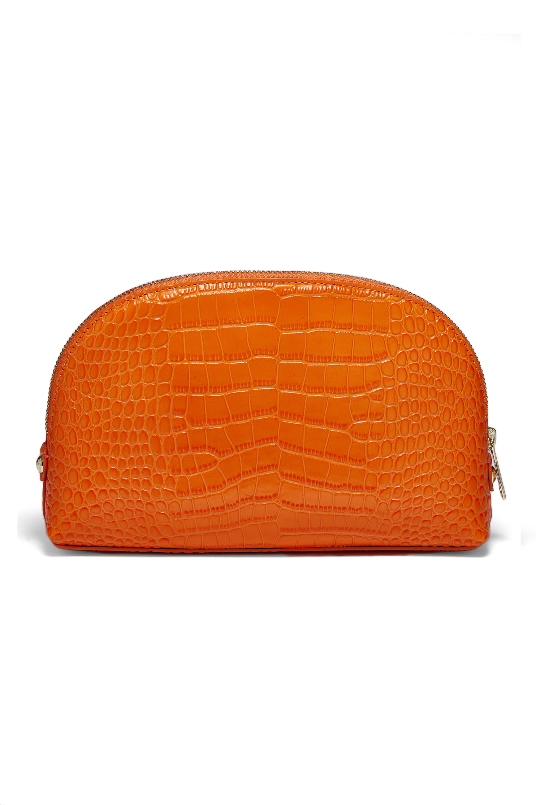 Chelsea Makeup Bag (Orange Croc) - Image 5