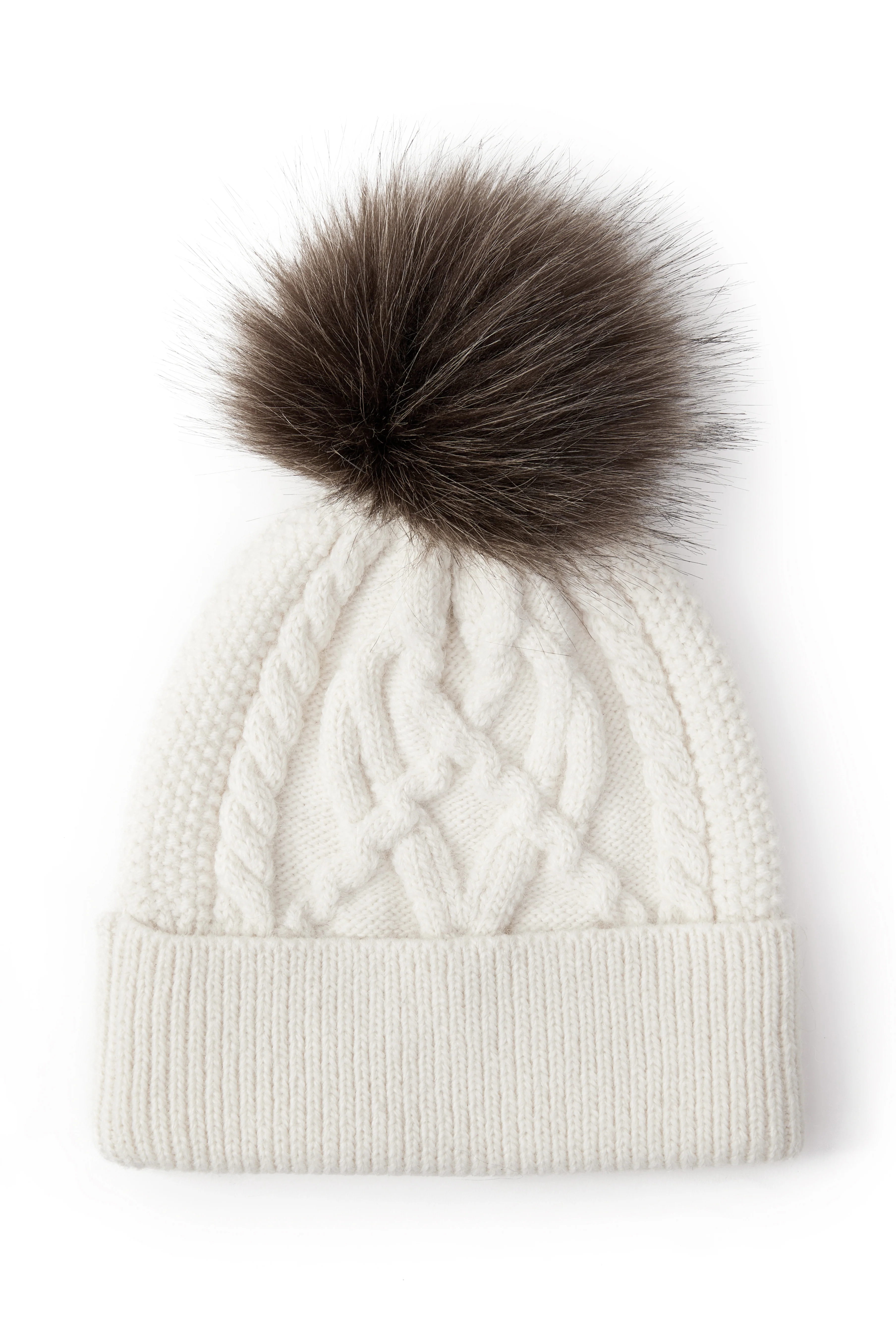 Cortina Bobble Hat (Cream) - Image 4