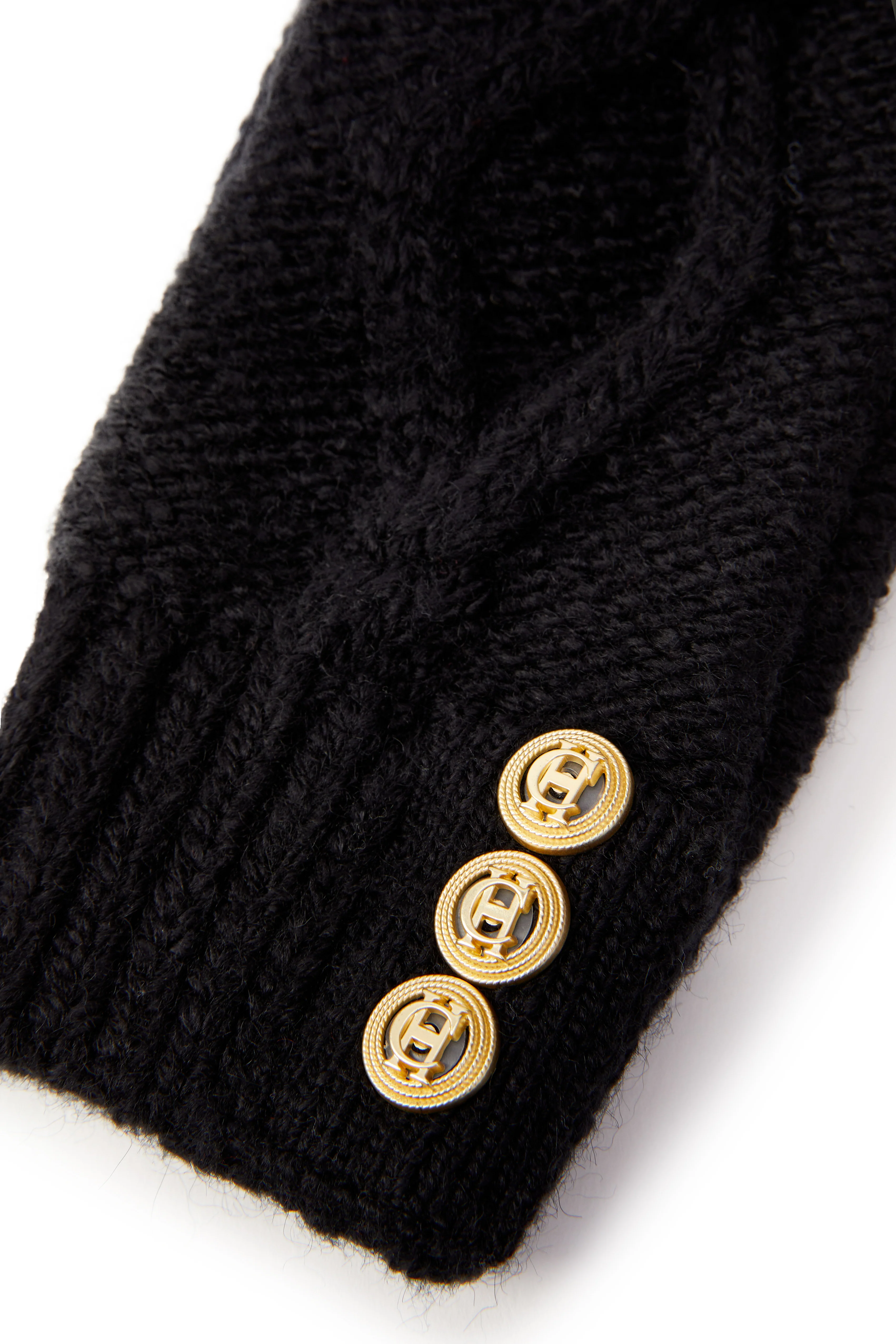 Cortina Fingerless Gloves (Black) - Image 2
