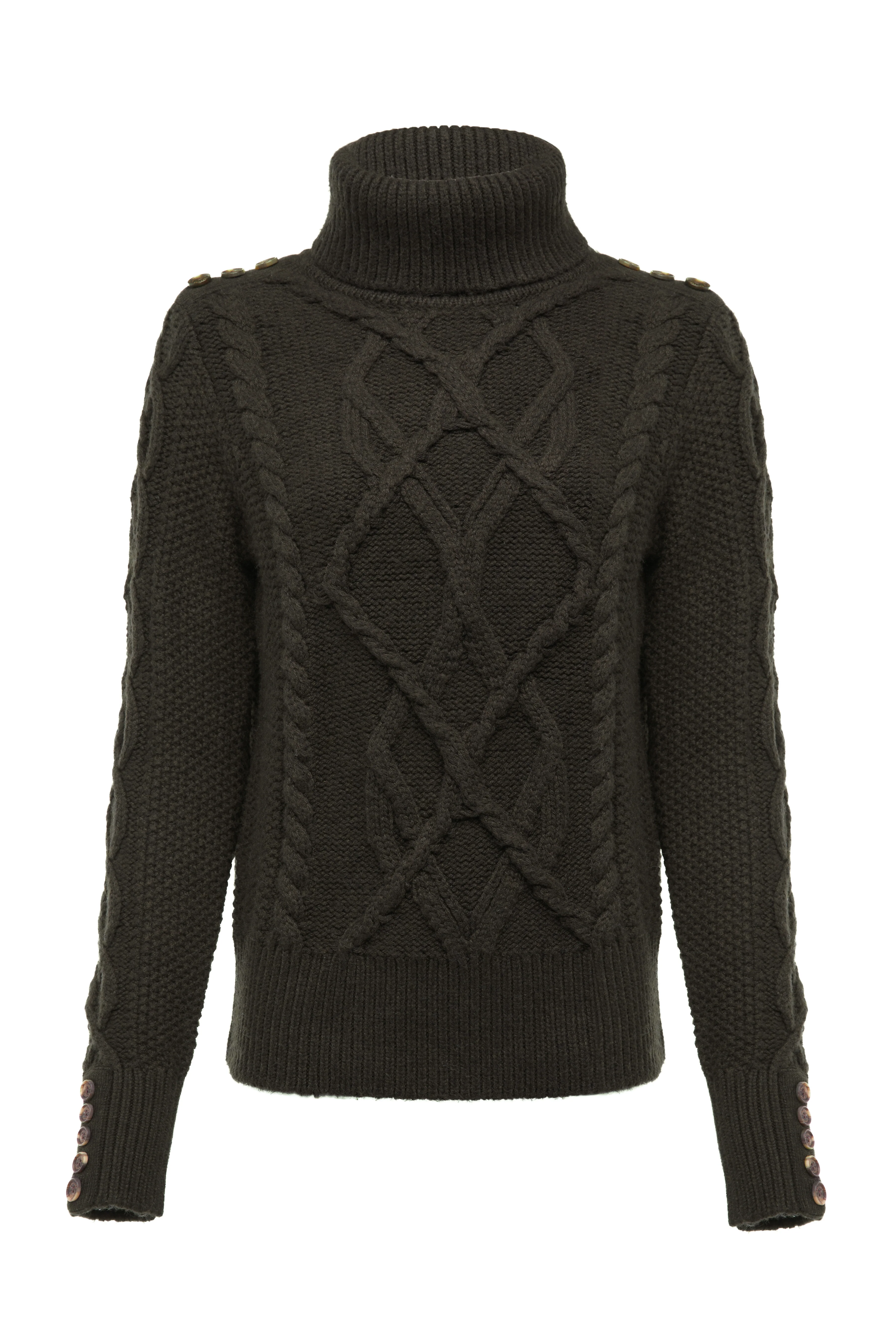 Cortina Roll Neck Knit (Fern Green) - Image 5