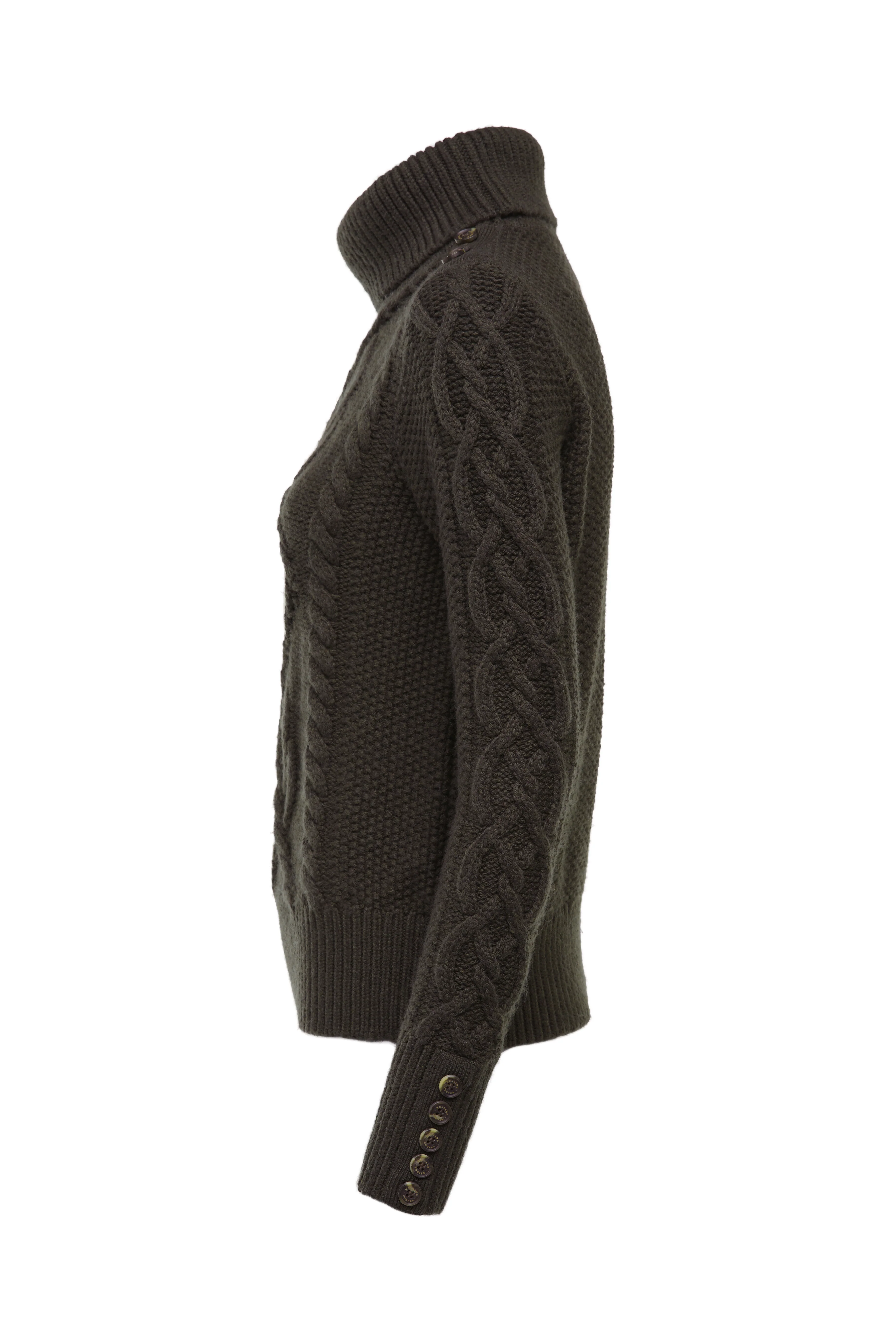 Cortina Roll Neck Knit (Fern Green) - Image 7