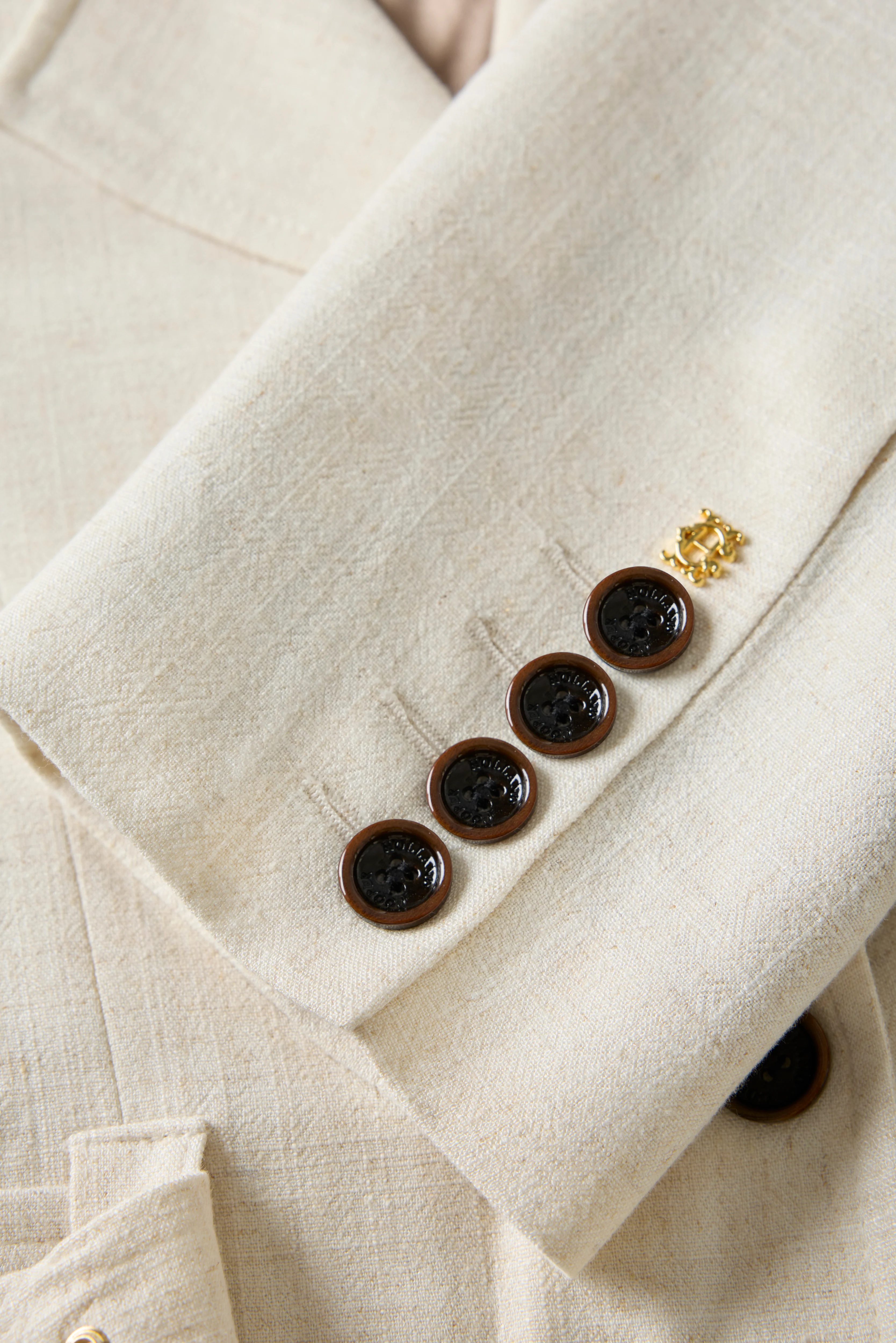Cotswold Belted Jacket (Natural Linen) - Image 8