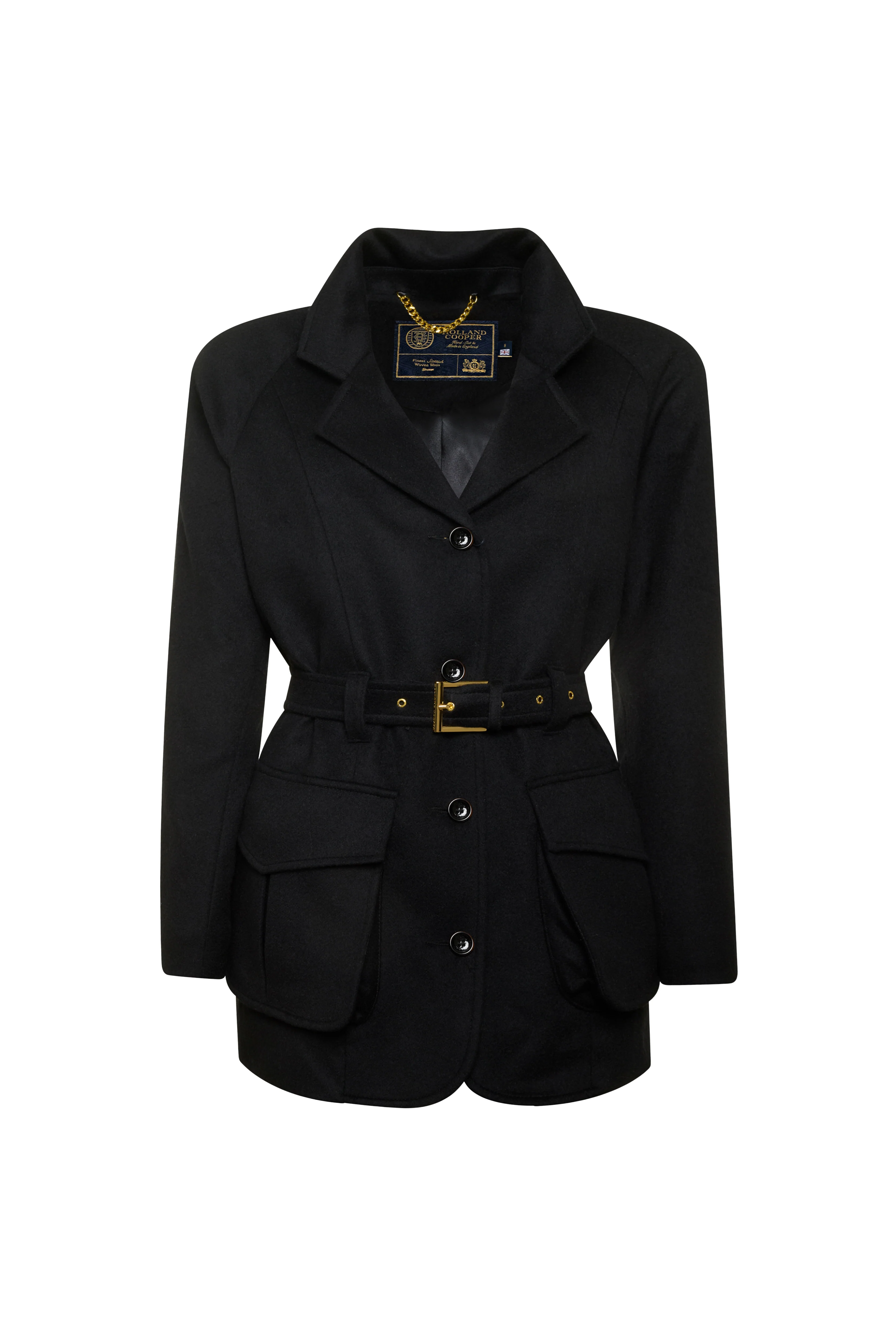 Cotswold Belted Jacket (Soft Black) - Image 4