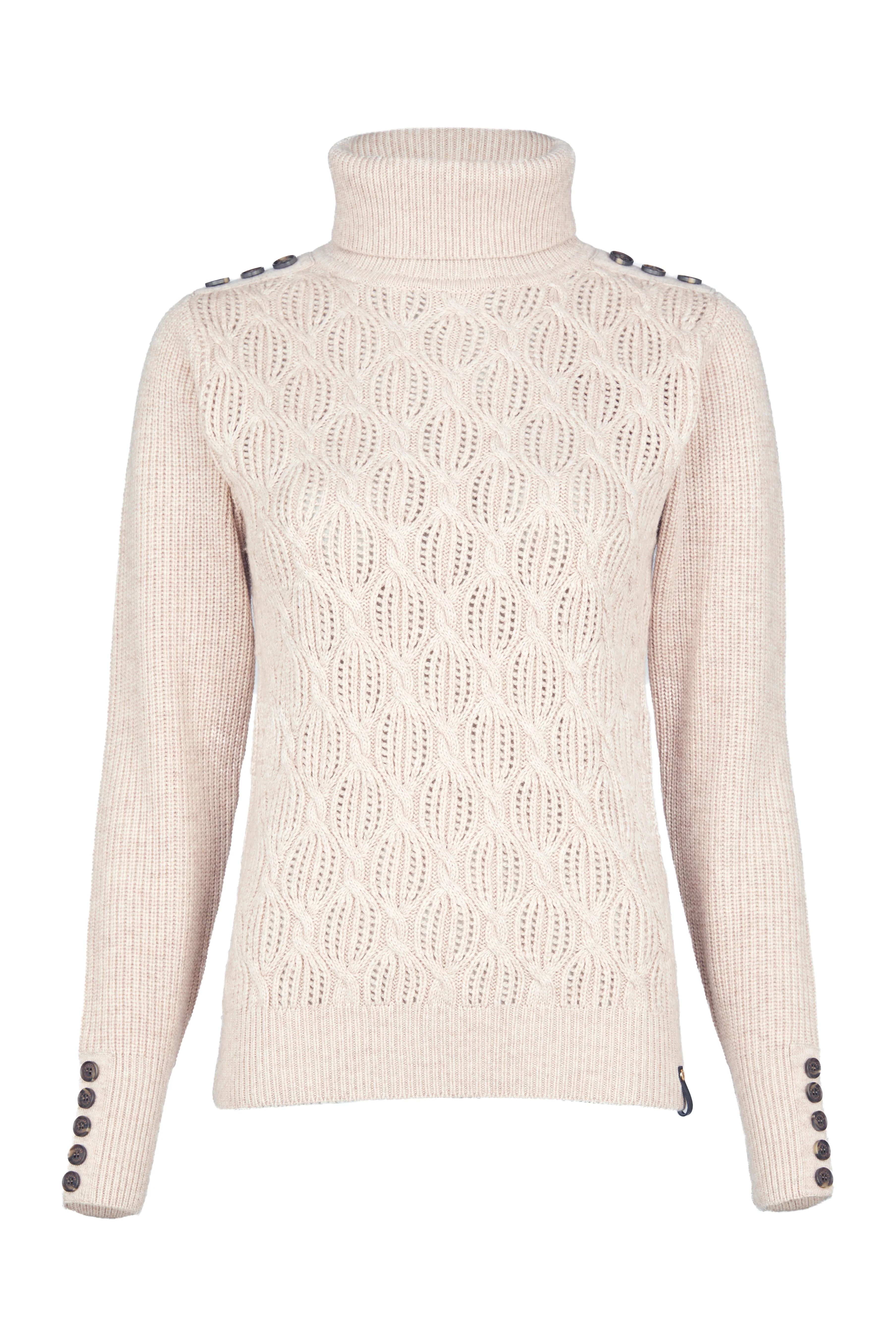 Cotswold Roll Neck Knit (Oatmeal) - Image 4
