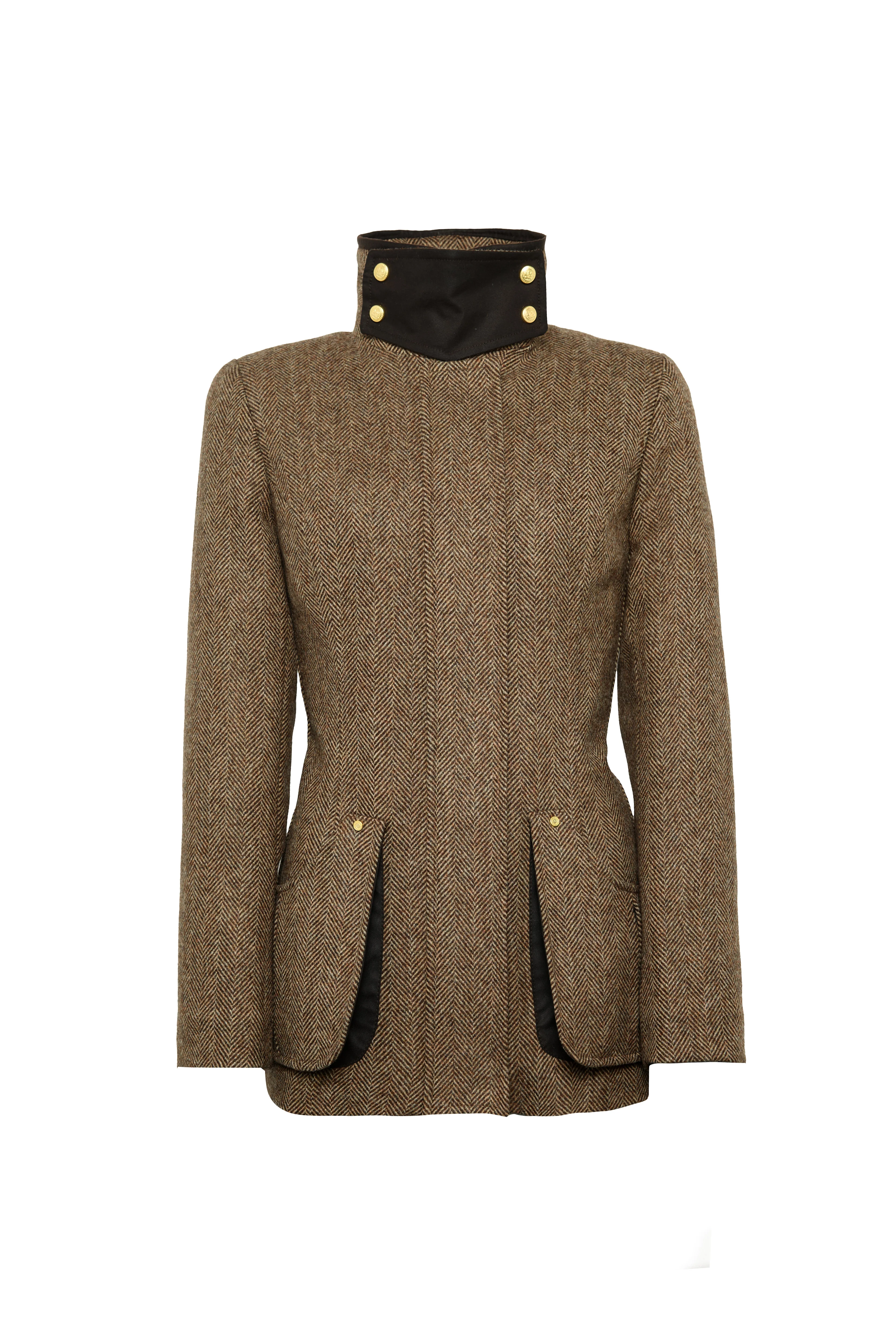 Country Classic Jacket (Large Scale Brown Herringbone) - Image 4