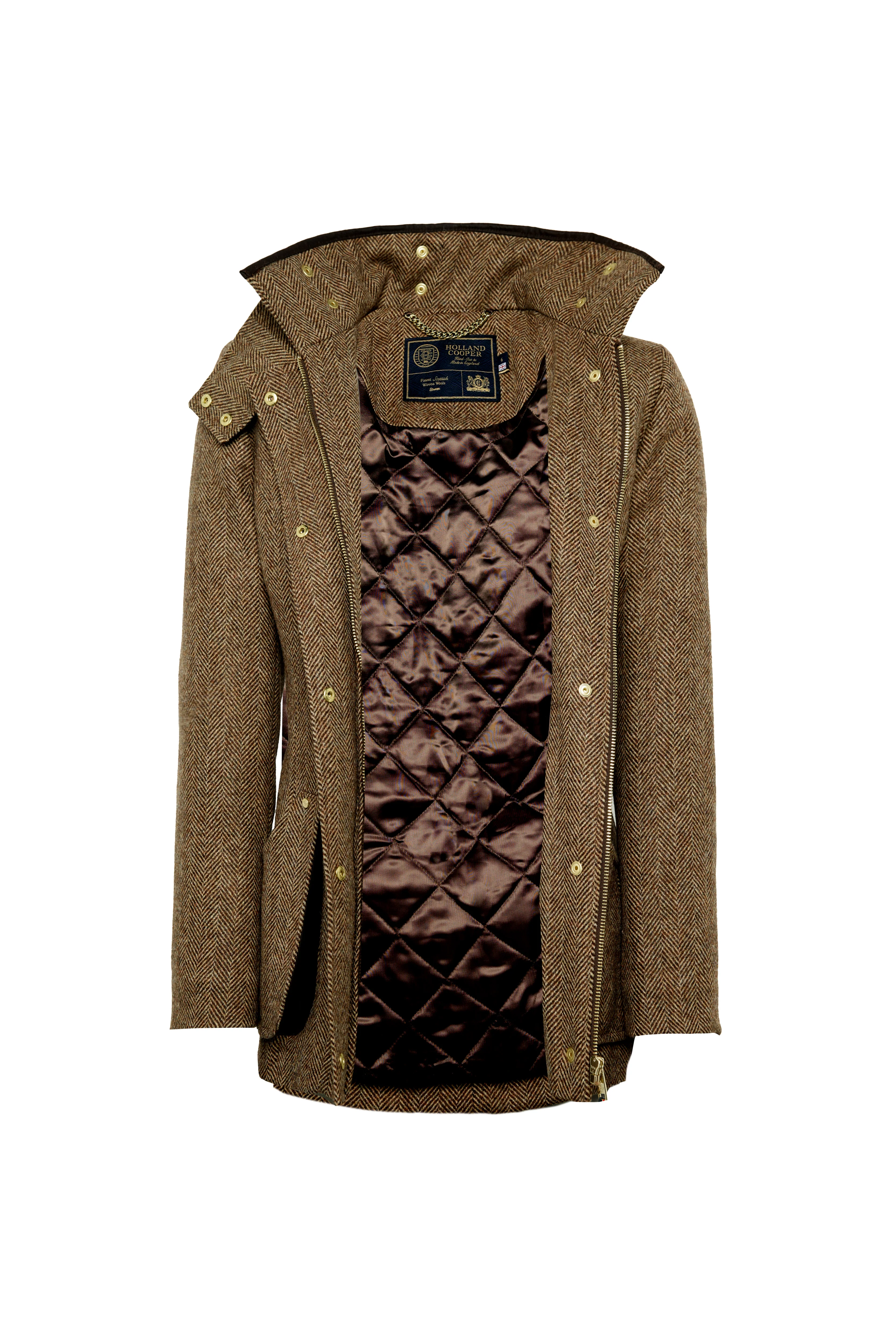 Country Classic Jacket (Large Scale Brown Herringbone) - Image 9