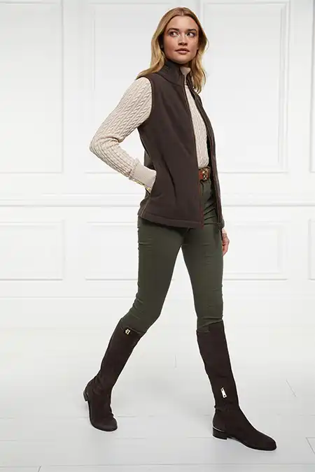 Country Fleece Gilet (Chocolate) - Image 6