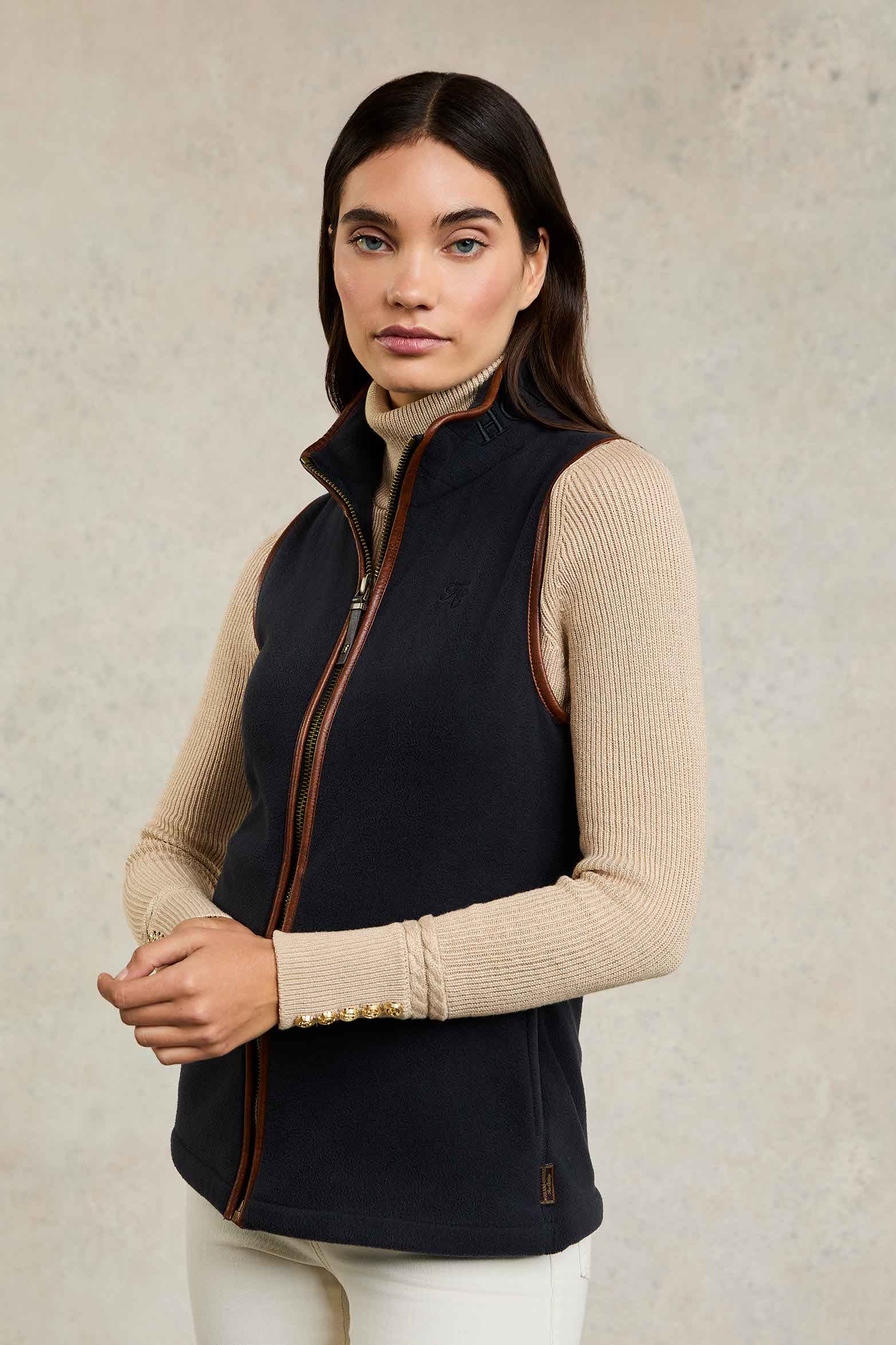Country Fleece Gilet (Ink Navy) - Image 3