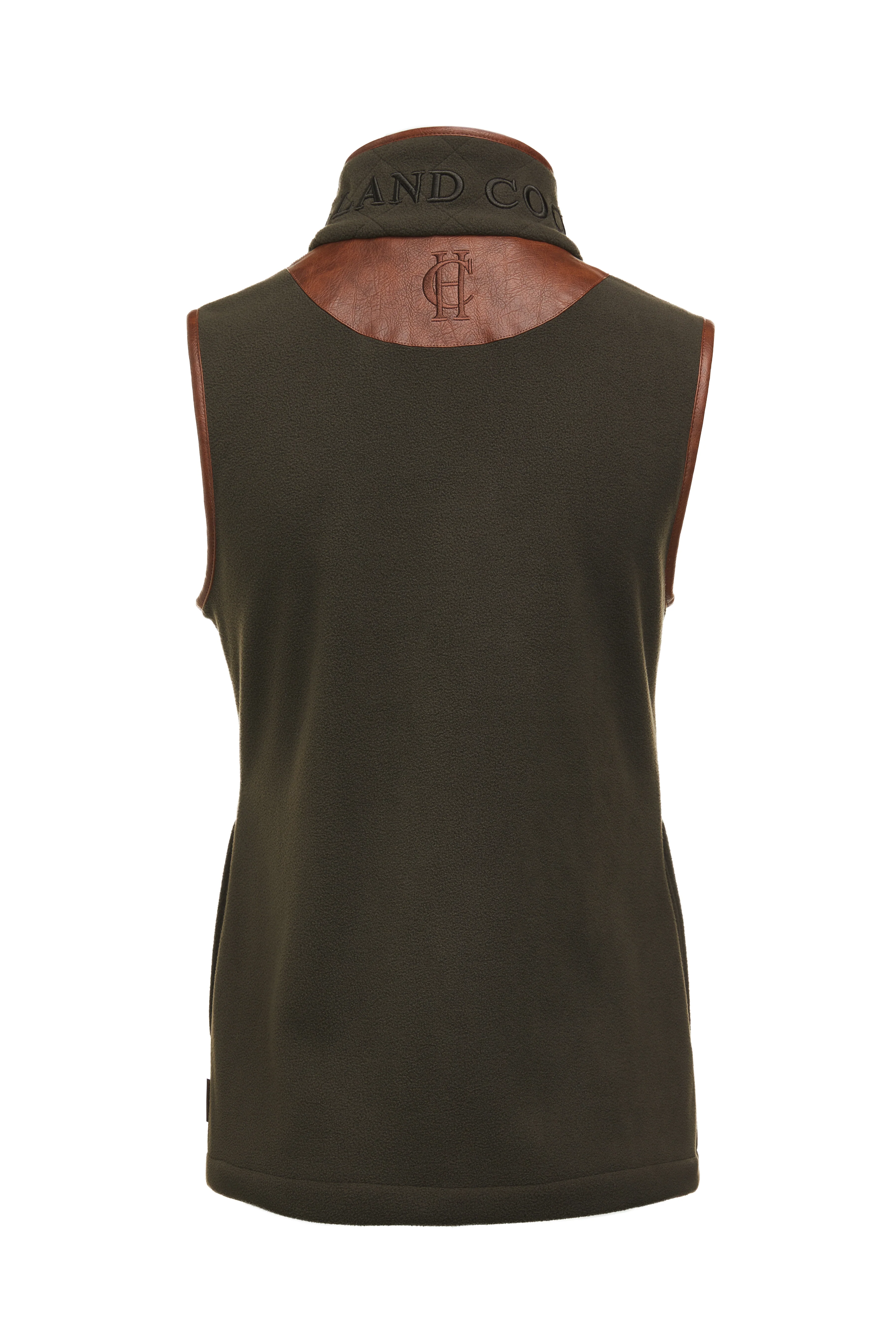 Country Fleece Gilet (Khaki) - Image 10