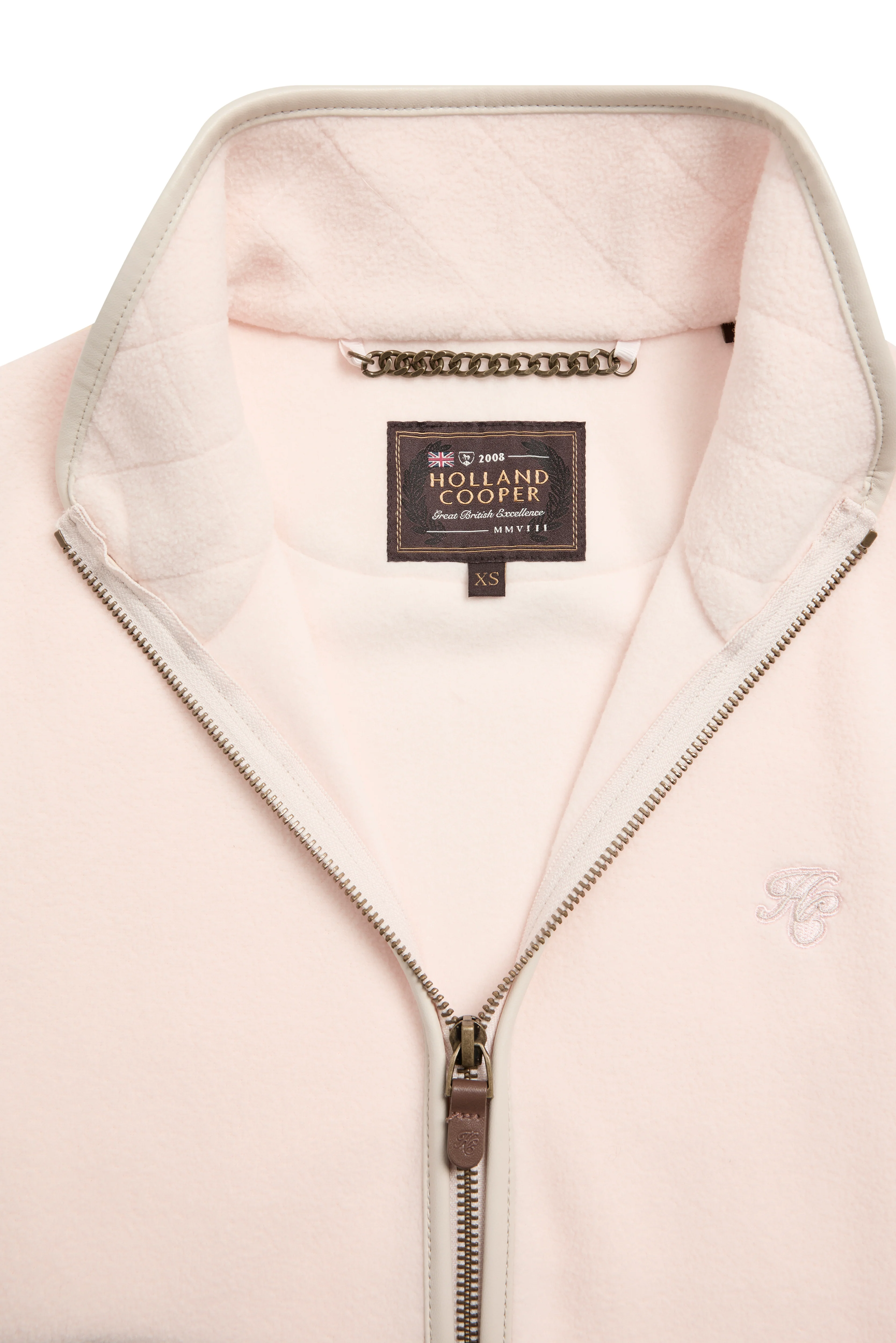 Country Fleece Gilet (Palest Pink) - Image 6