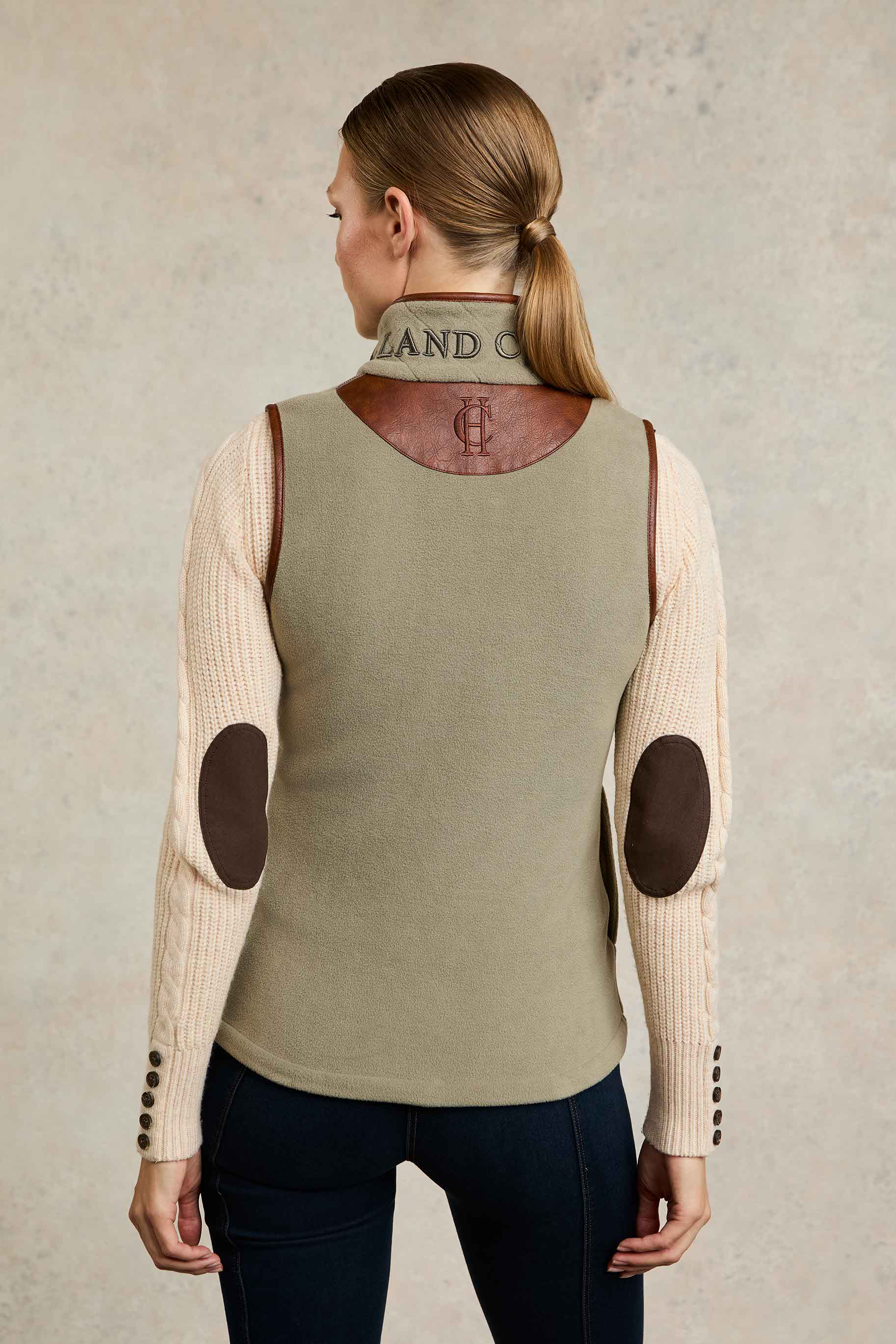 Country Fleece Gilet (Sage) - Image 7