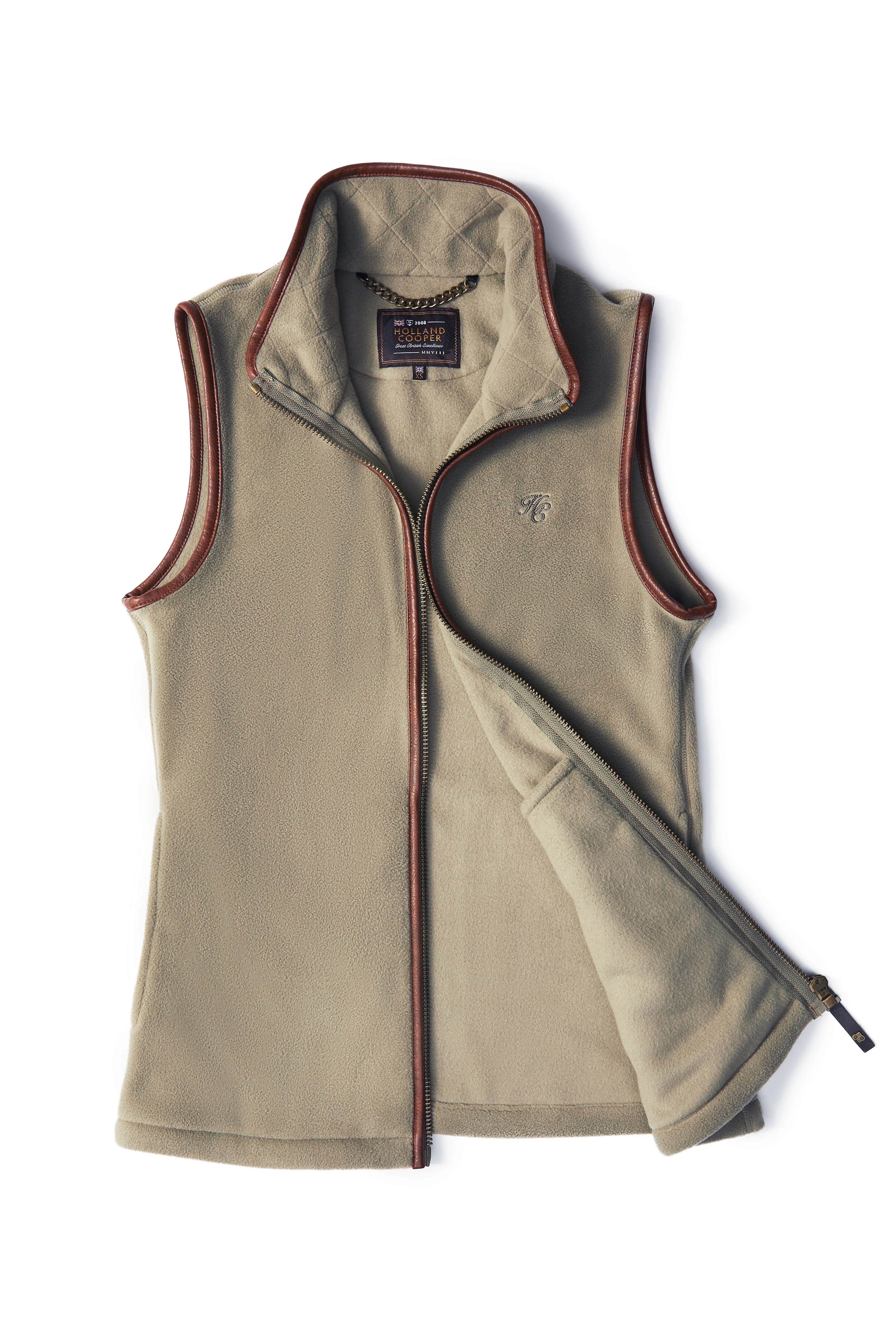 Country Fleece Gilet (Sage) - Image 8