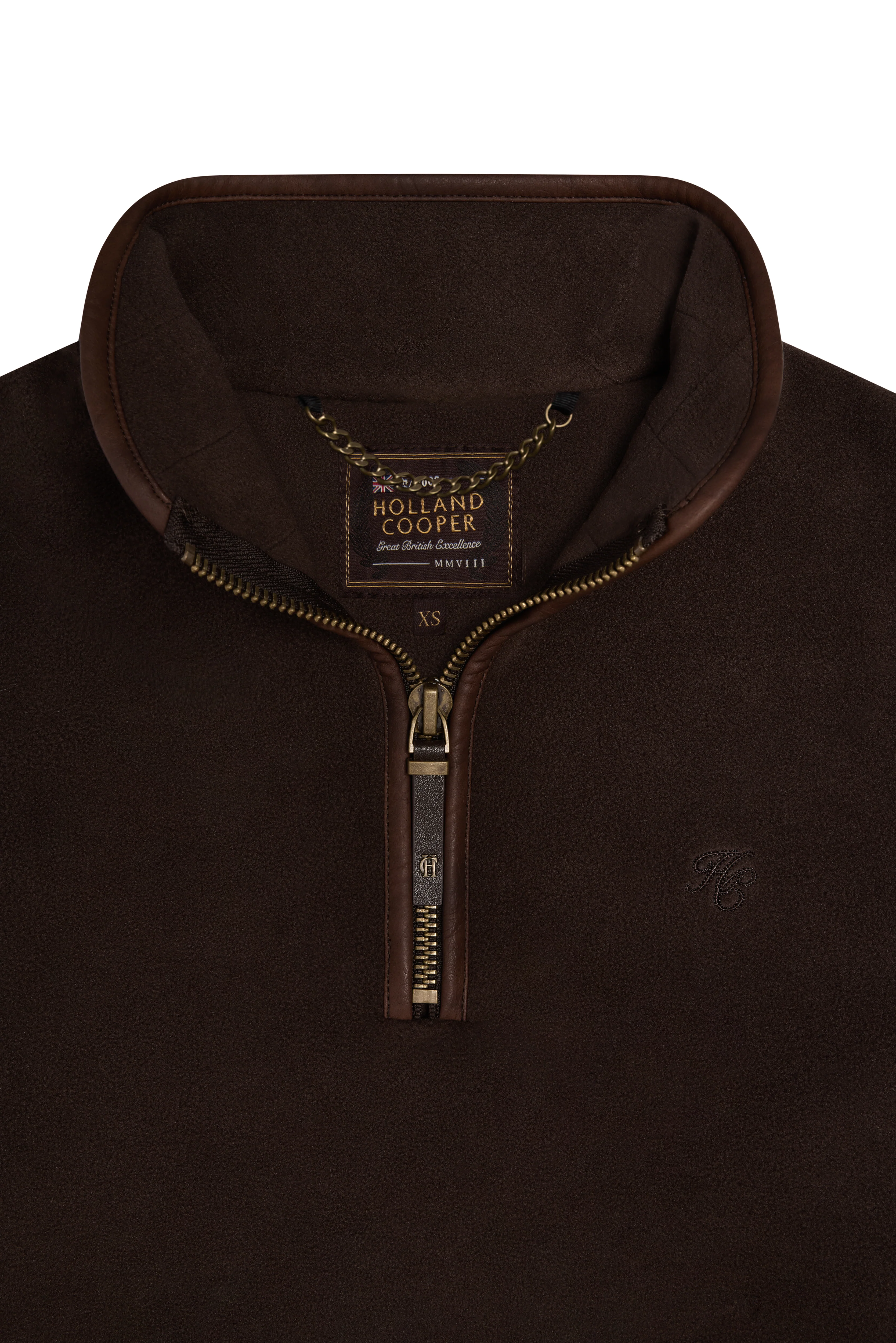 Country Fleece Quarter Zip (Chocolate) - Image 6