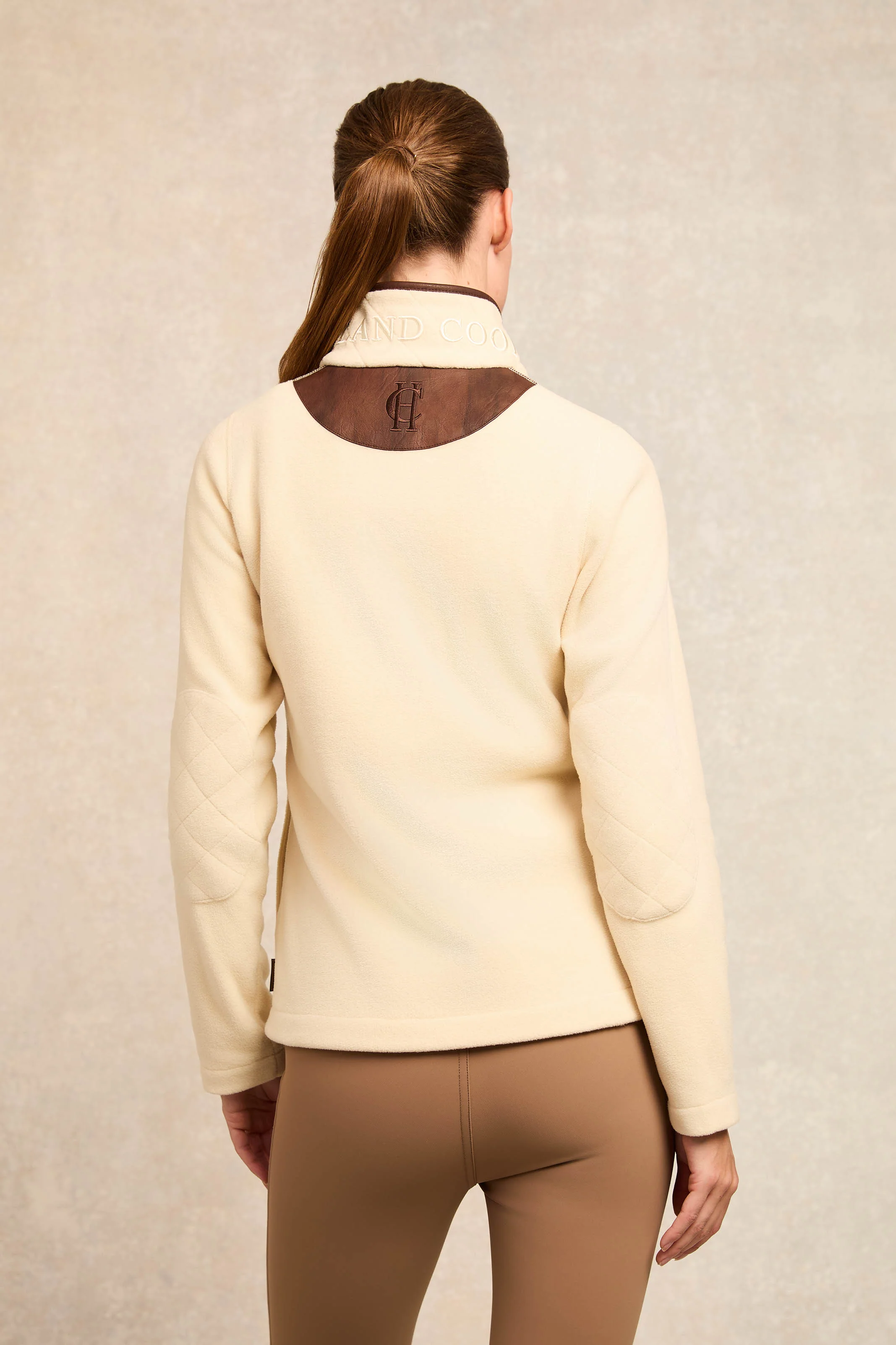 Country Fleece Quarter Zip (Cream) - Image 6