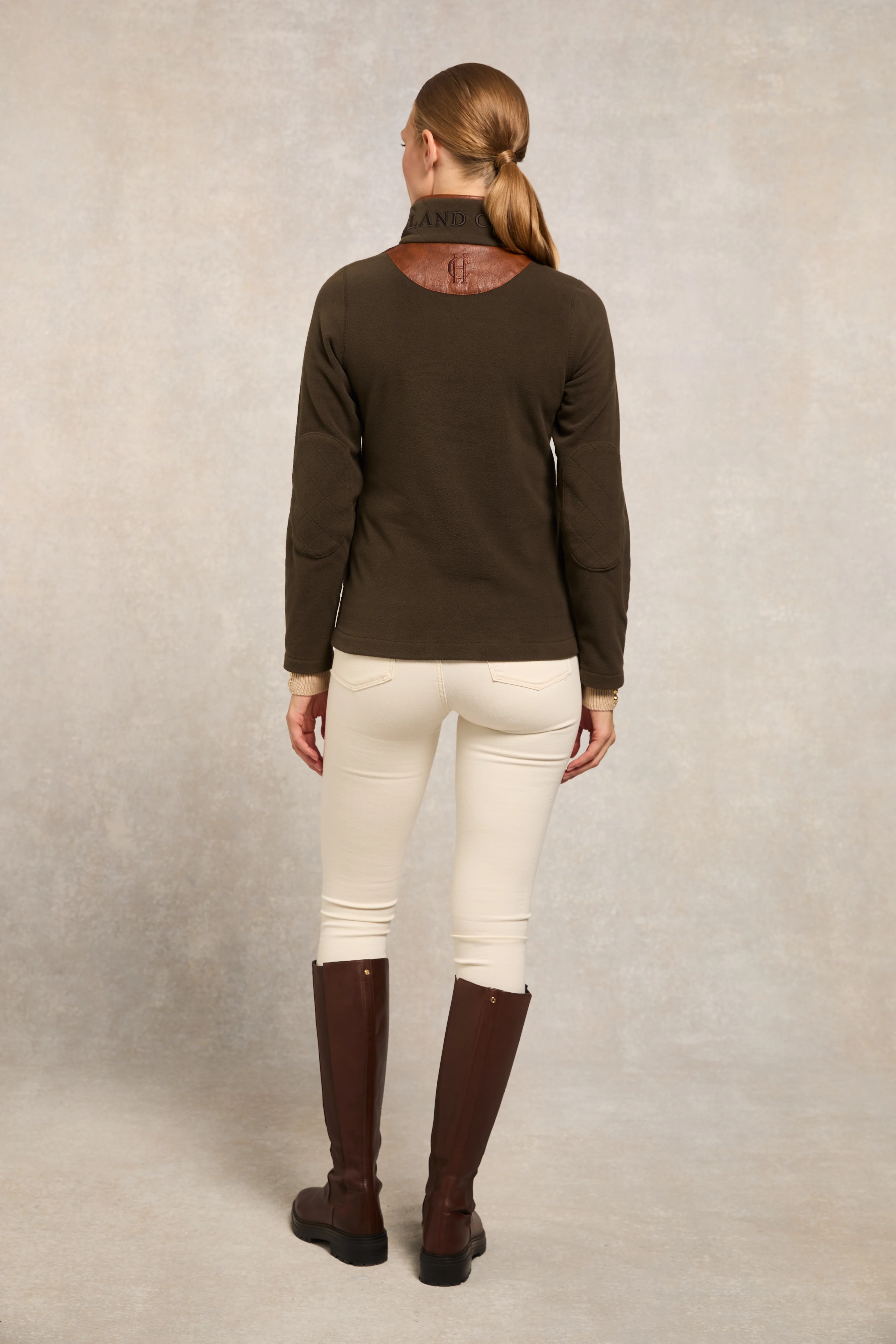 Country Fleece Quarter Zip (Khaki) - Image 5