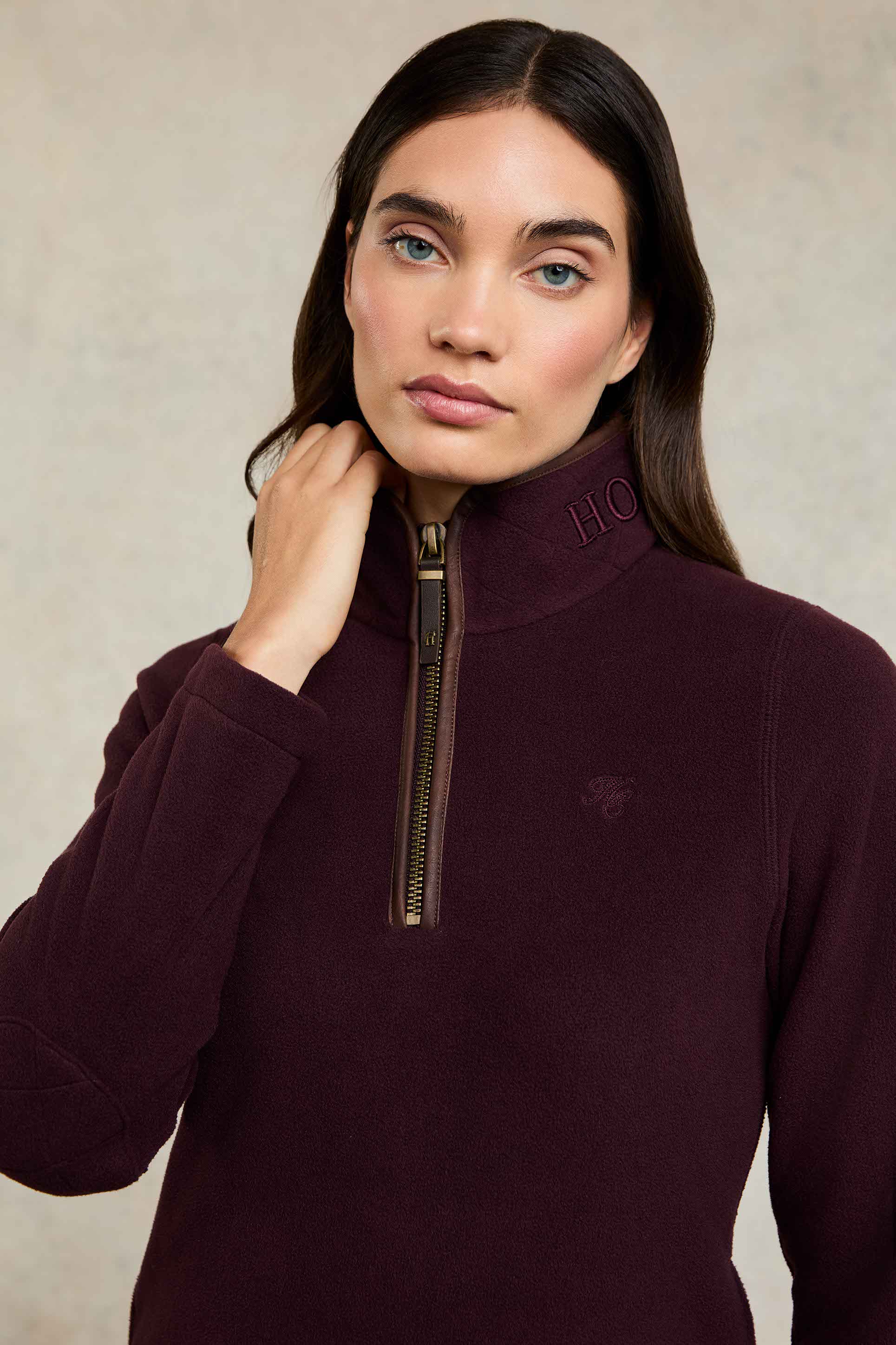 Country Fleece Quarter Zip (Mulberry) - Image 9