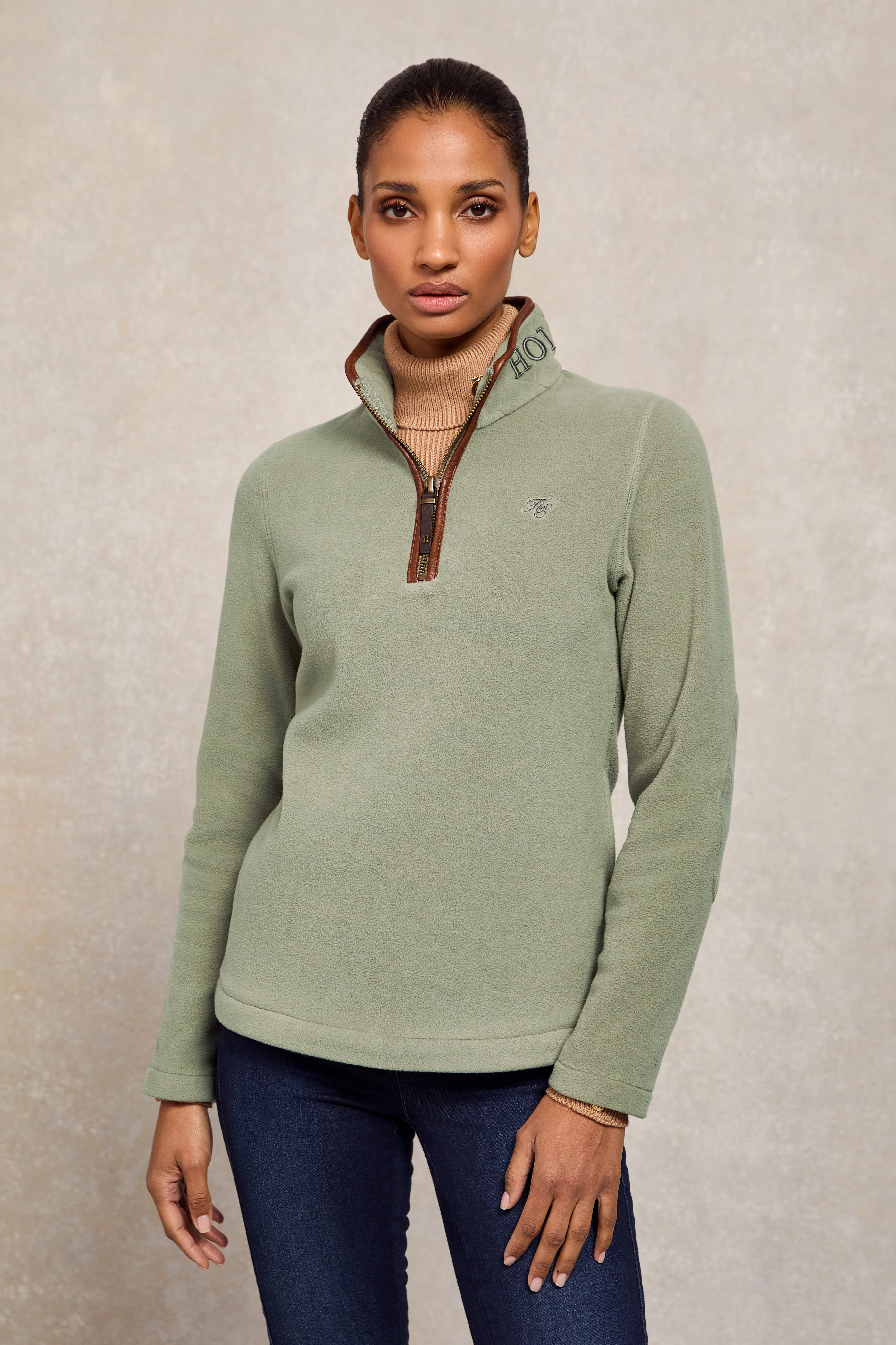 Country Fleece Quarter Zip (Sage) - Image 6