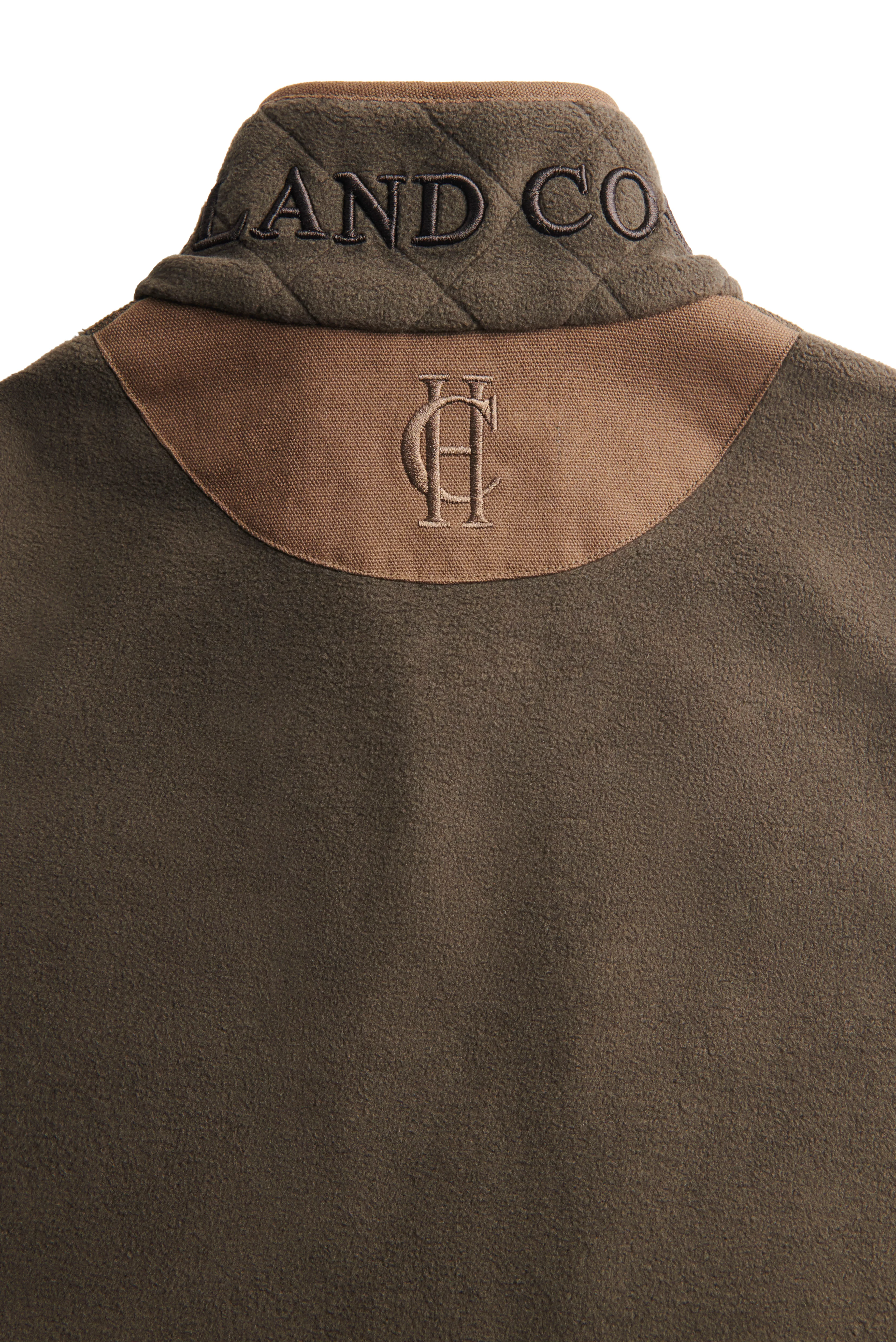Country Longline Fleece Gilet (Khaki) - Image 10