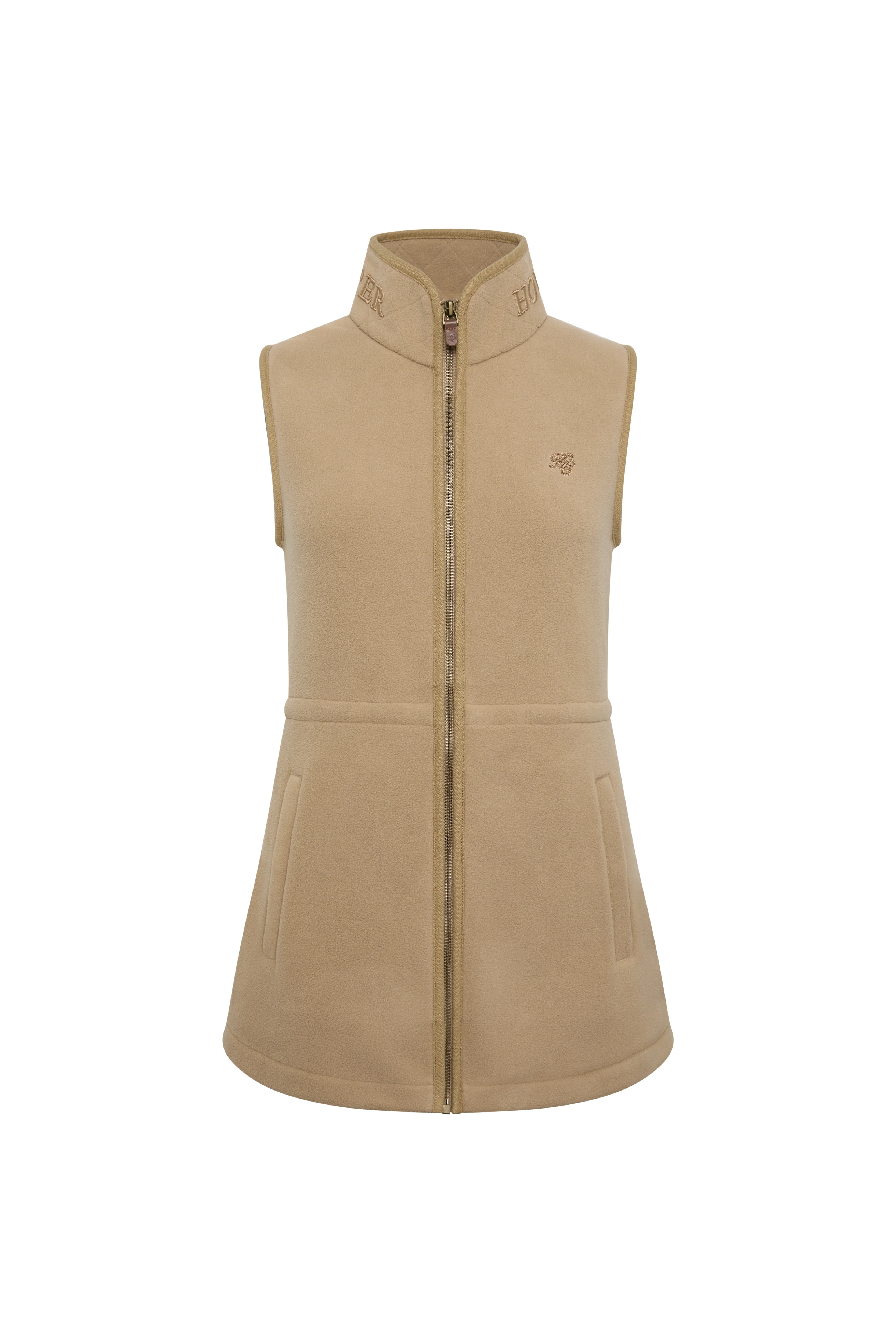 Country Longline Fleece Gilet (Sand) - Image 5