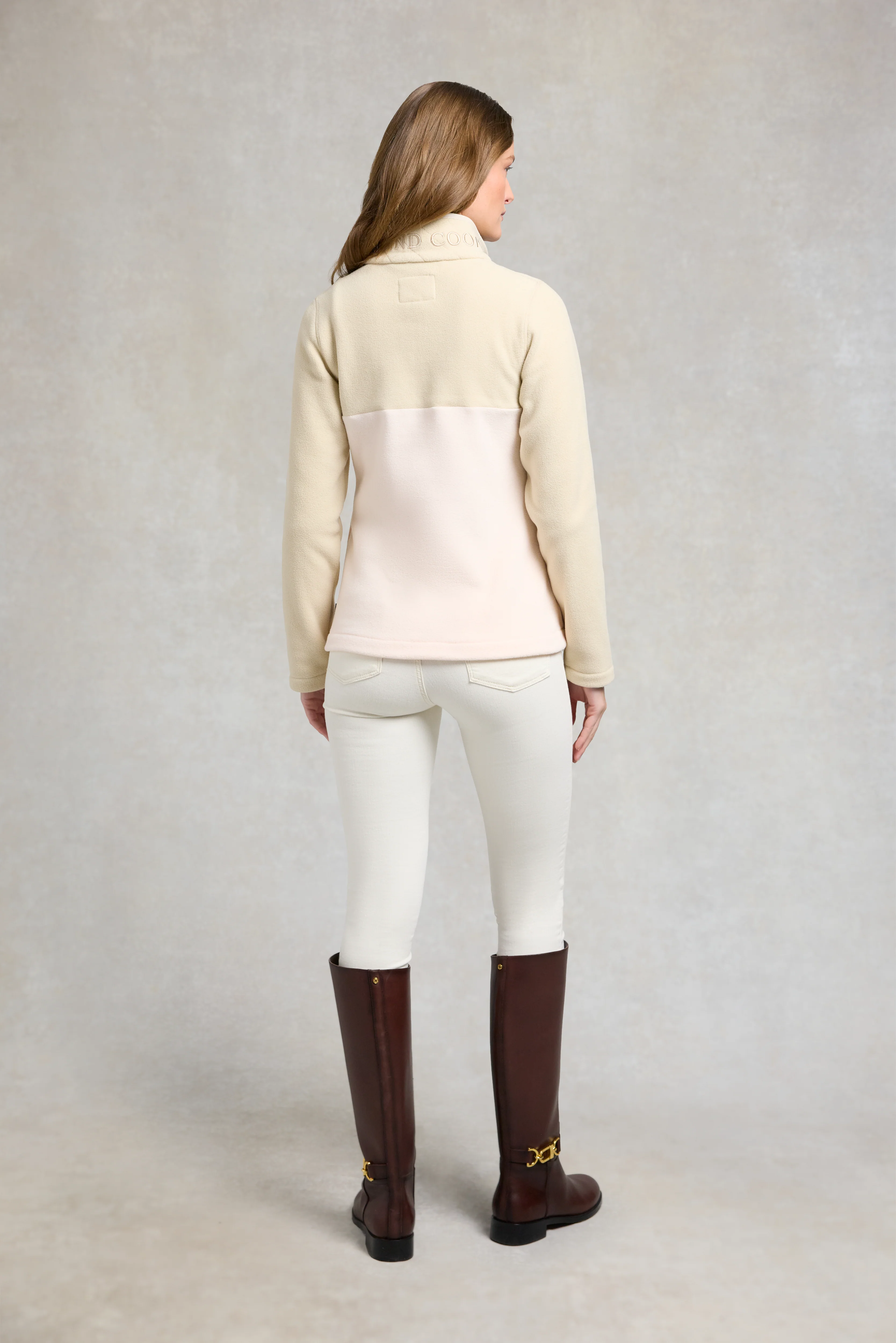 Country Fleece Quarter Zip (Pink Cream) - Image 4