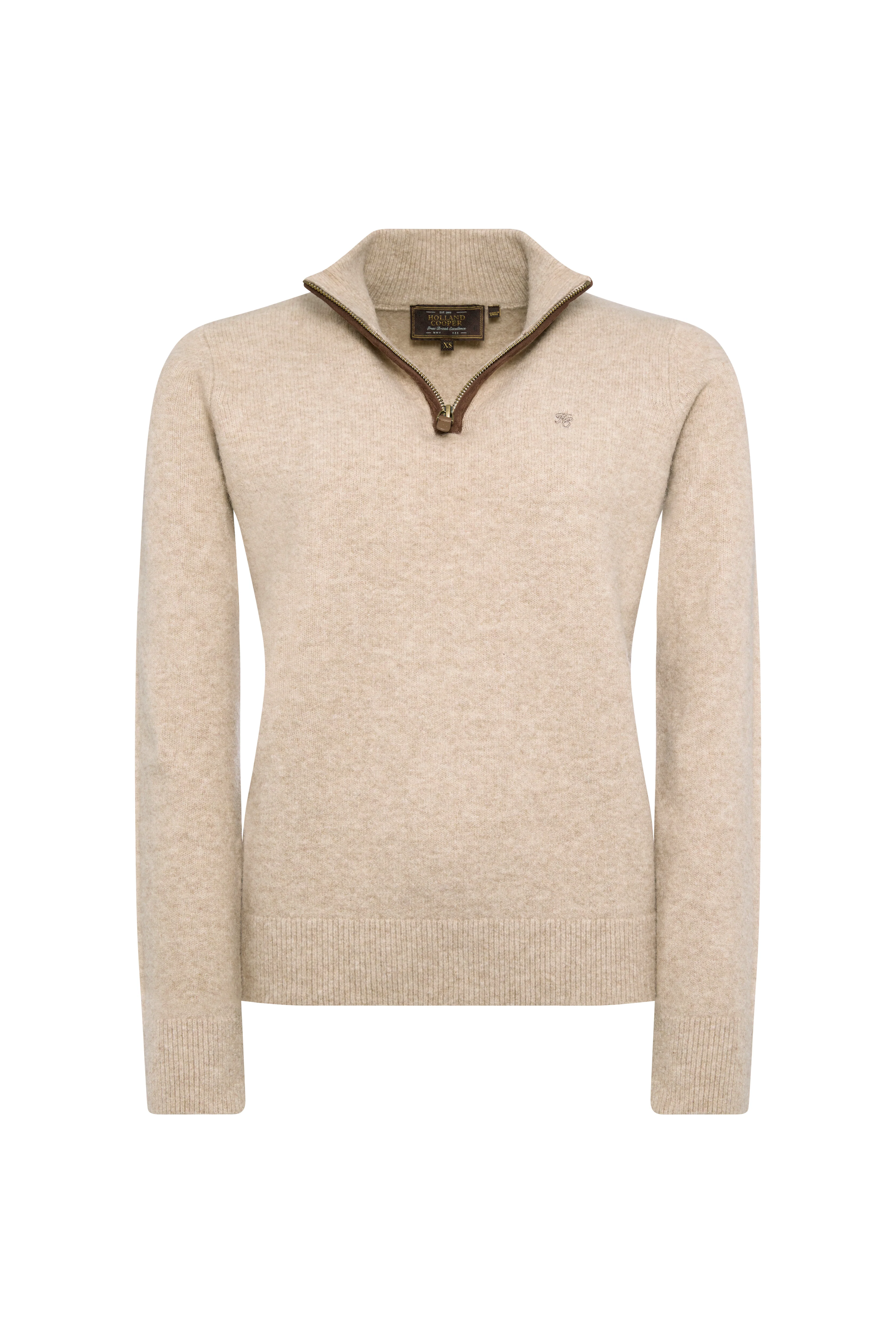 Country Quarter Zip Knit (Oatmeal) - Image 4