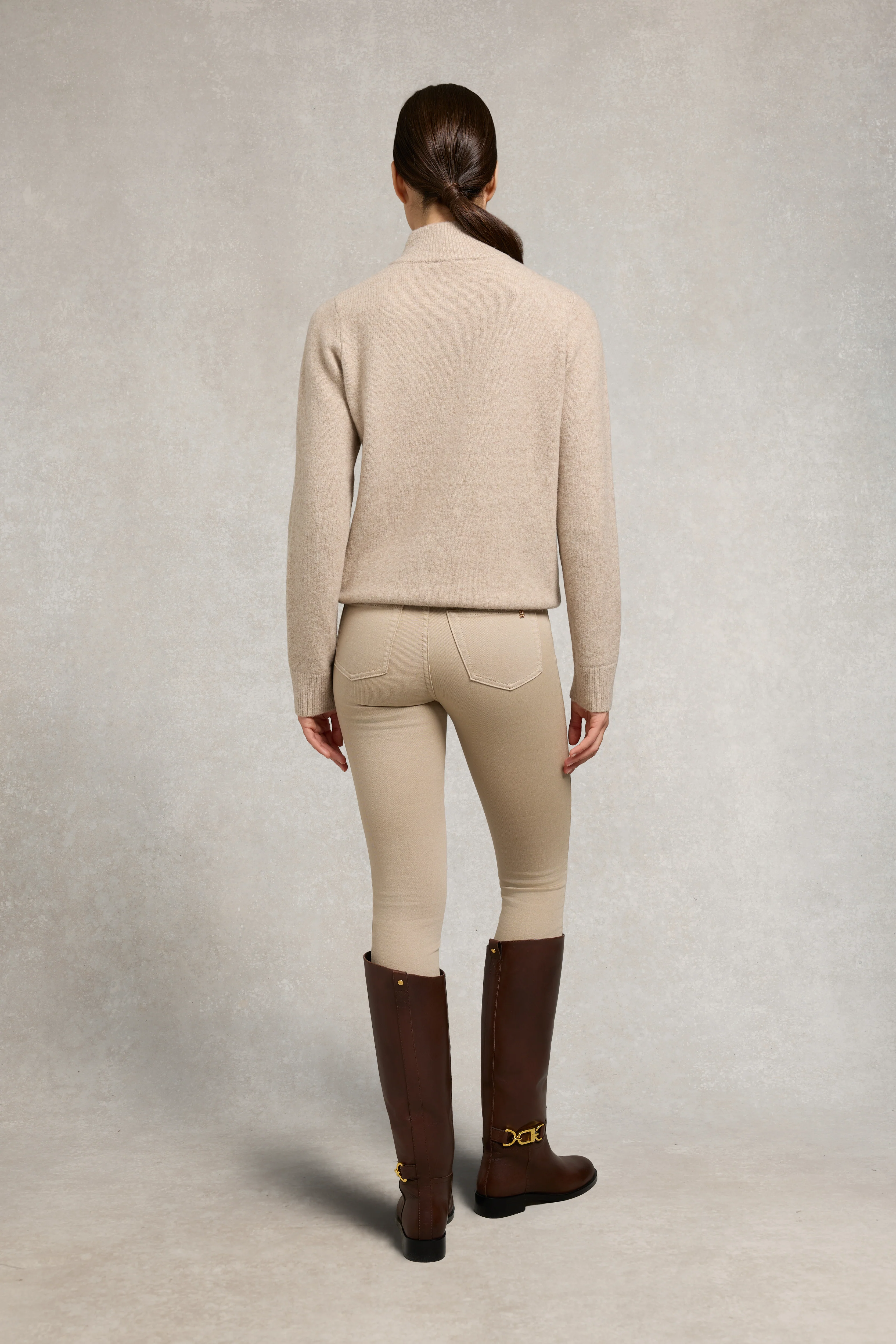 Country Quarter Zip Knit (Oatmeal) - Image 5