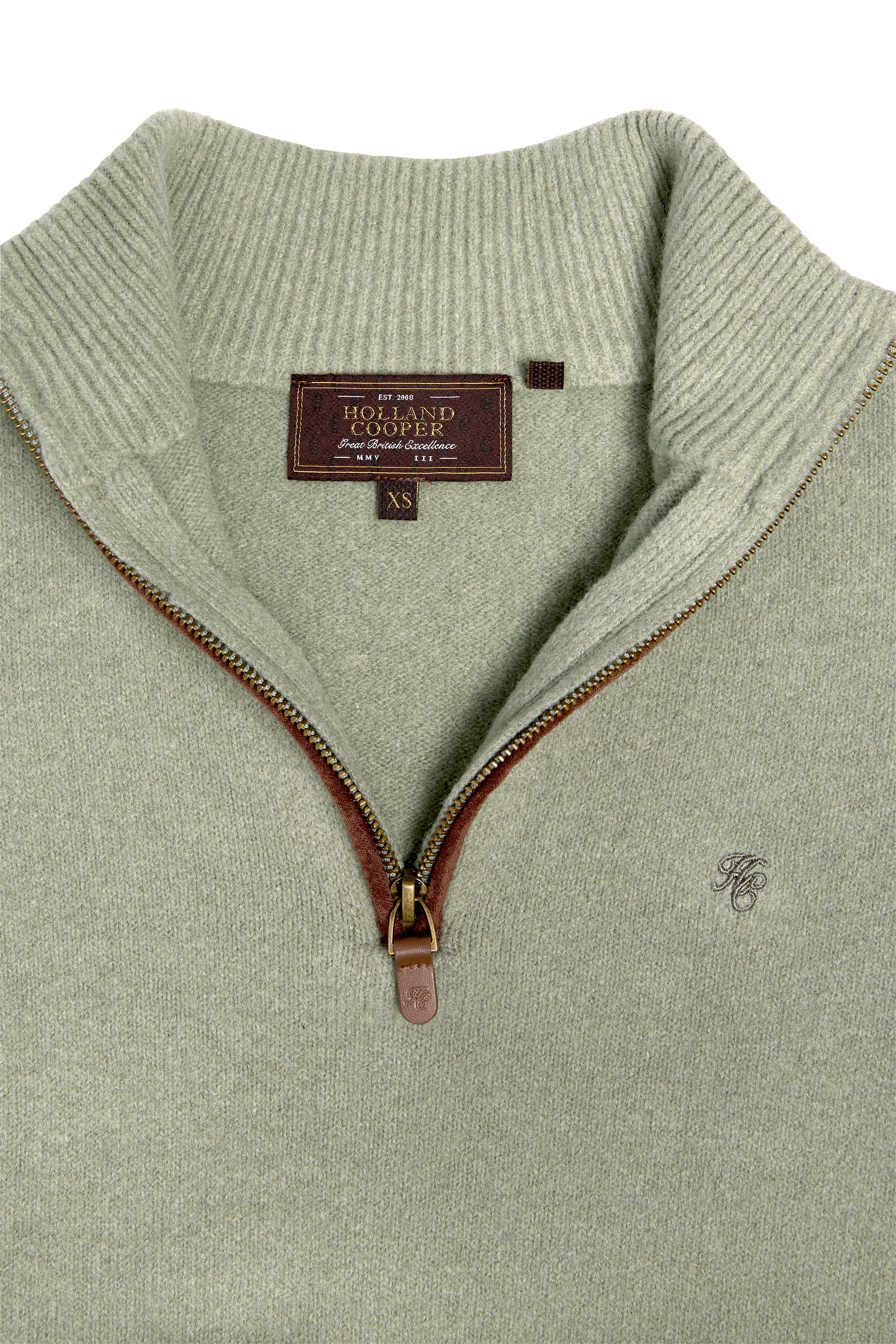 Country Quarter Zip Knit (Sage) - Image 8