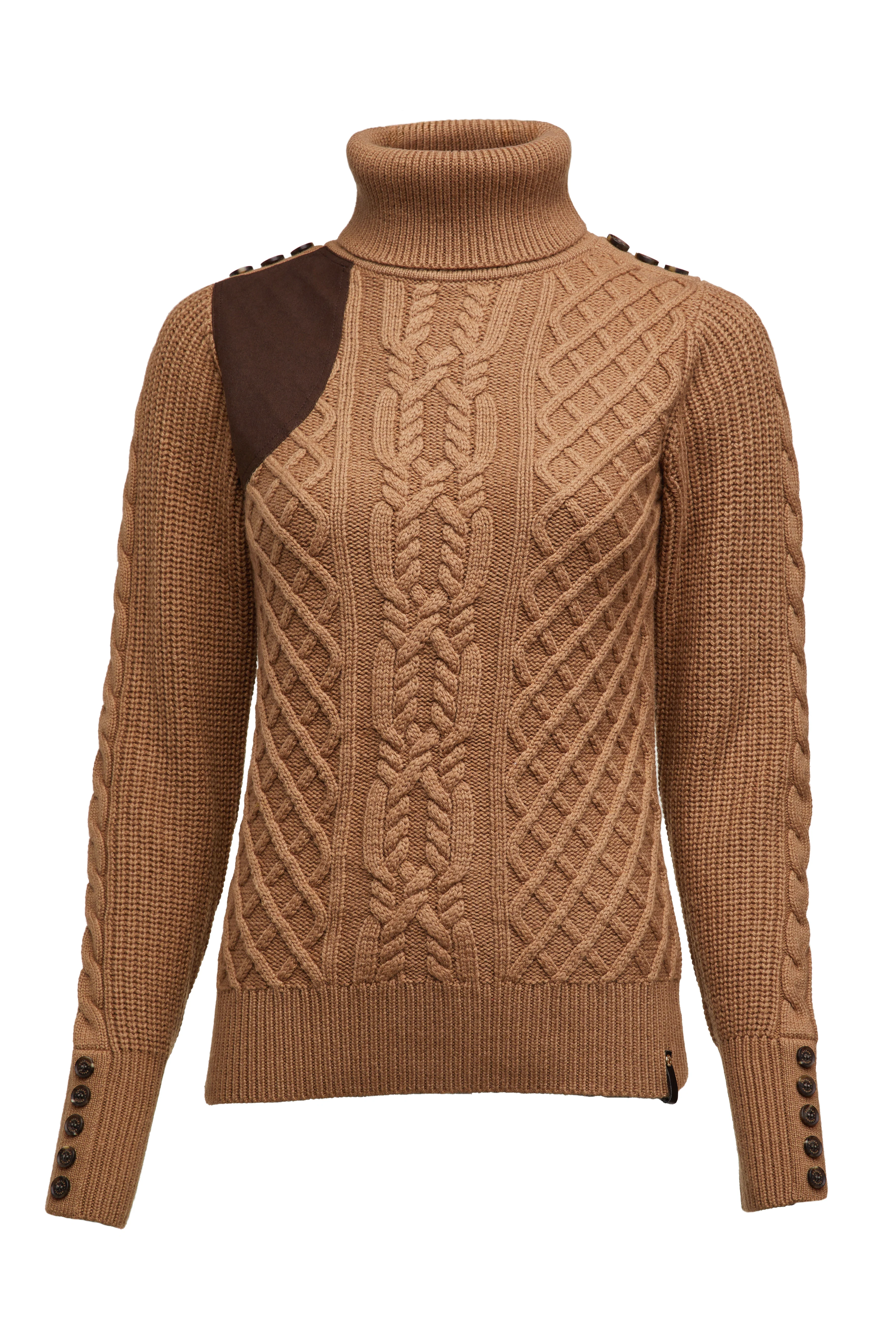 Country Roll Neck Knit (Caramel) - Image 4