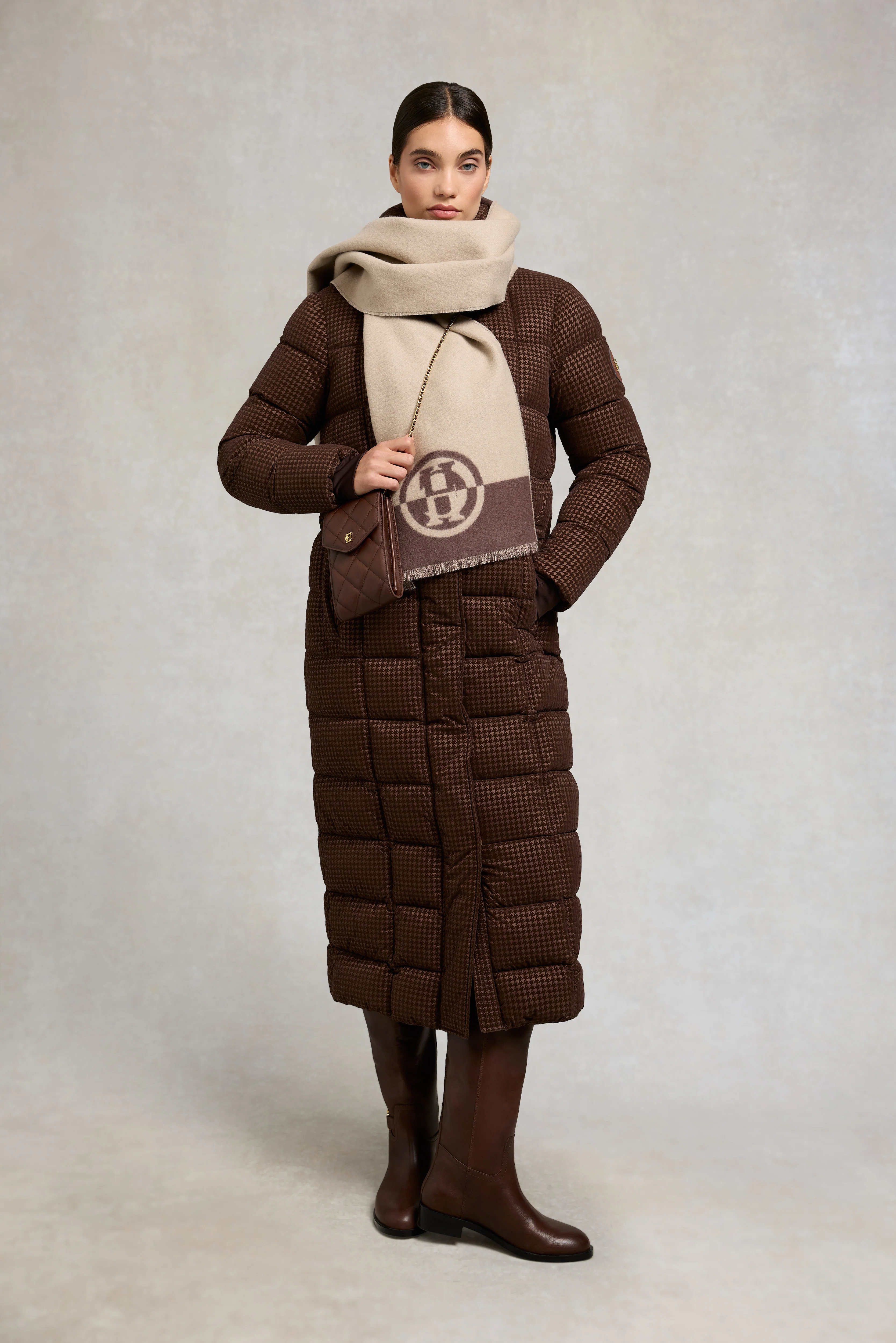Crawford Longline Coat (Cocoa Mini Flock) - Image 2