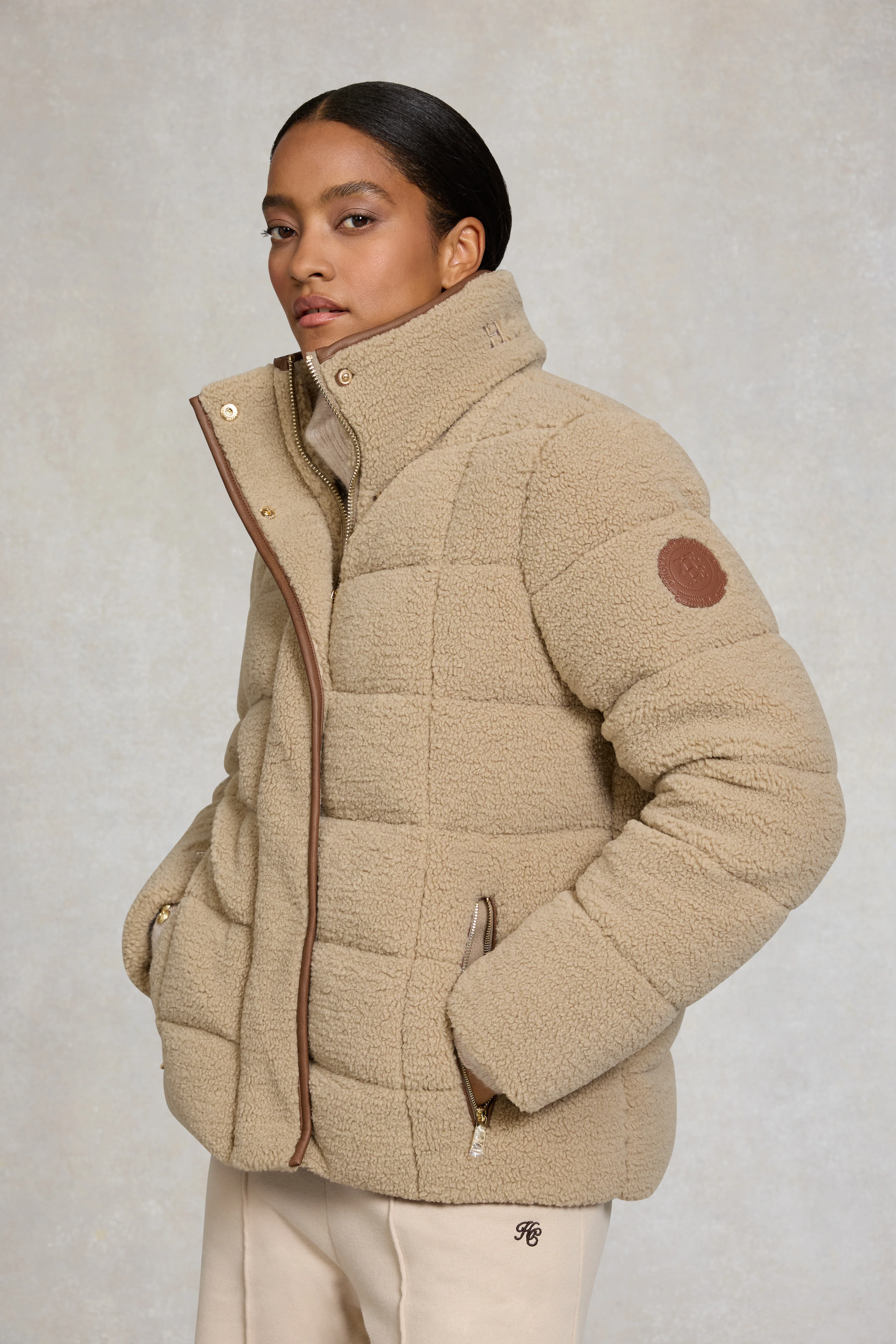 Crawford Padded Jacket (Natural Borg) - Image 2