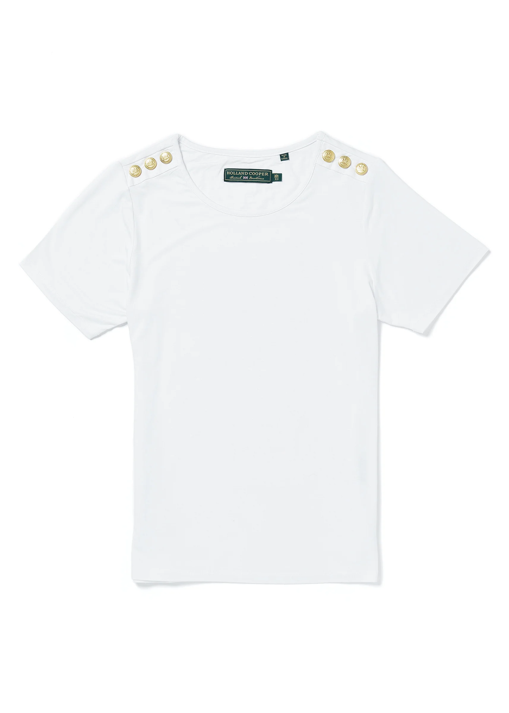 Relax Fit Crew Neck Tee (White) - Image 4