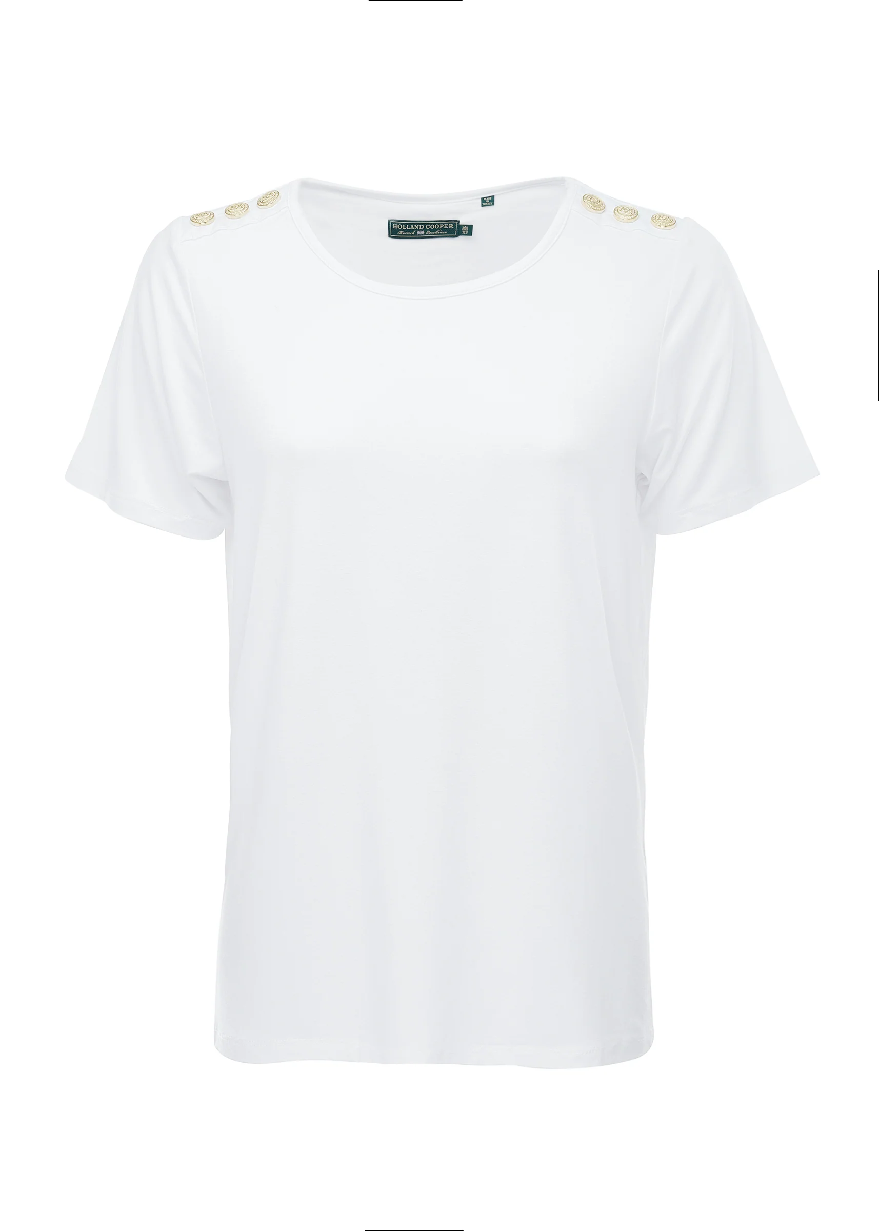 Relax Fit Crew Neck Tee (White) - Image 7