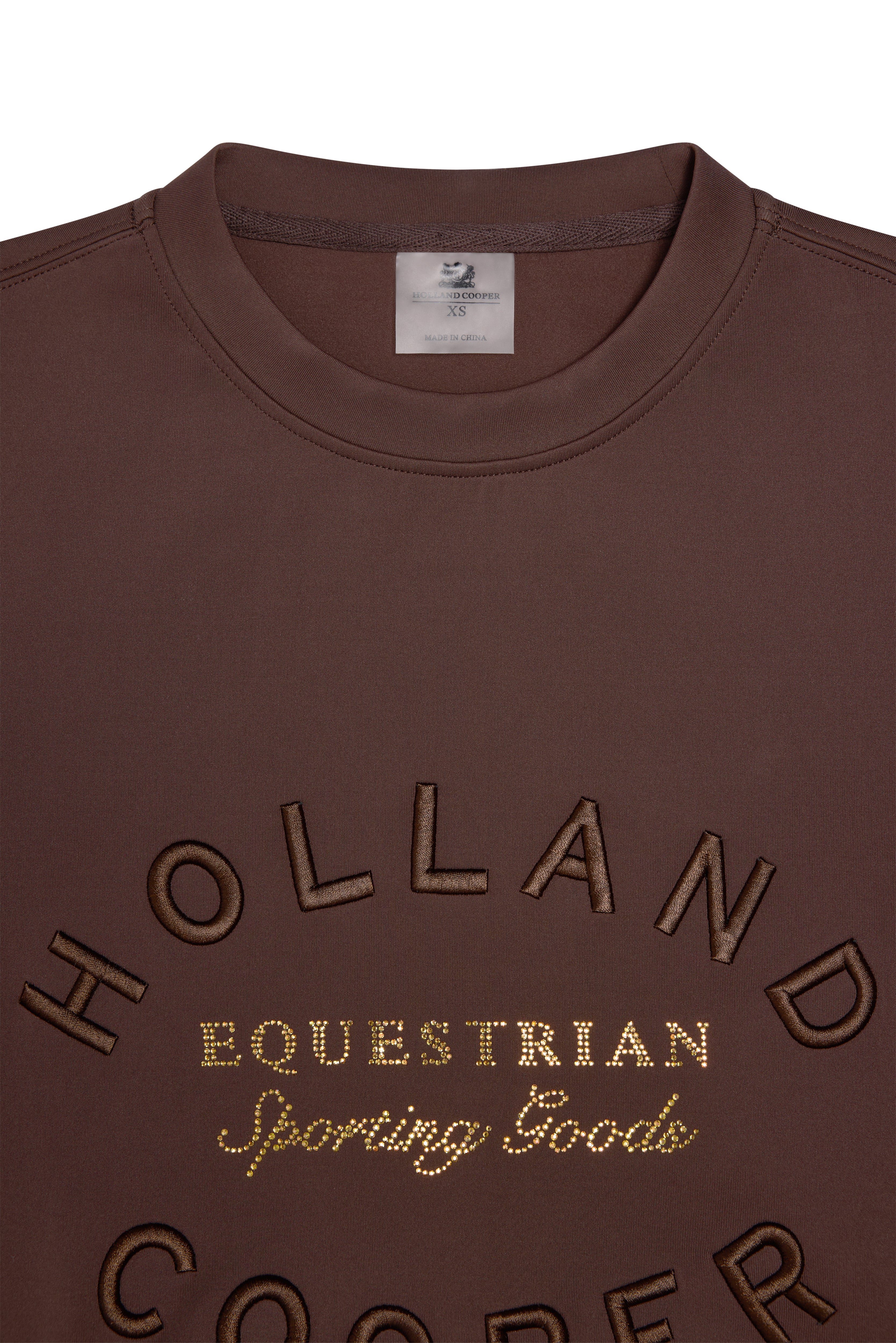 Crystal Crew Neck Sweat (Walnut) - Image 6