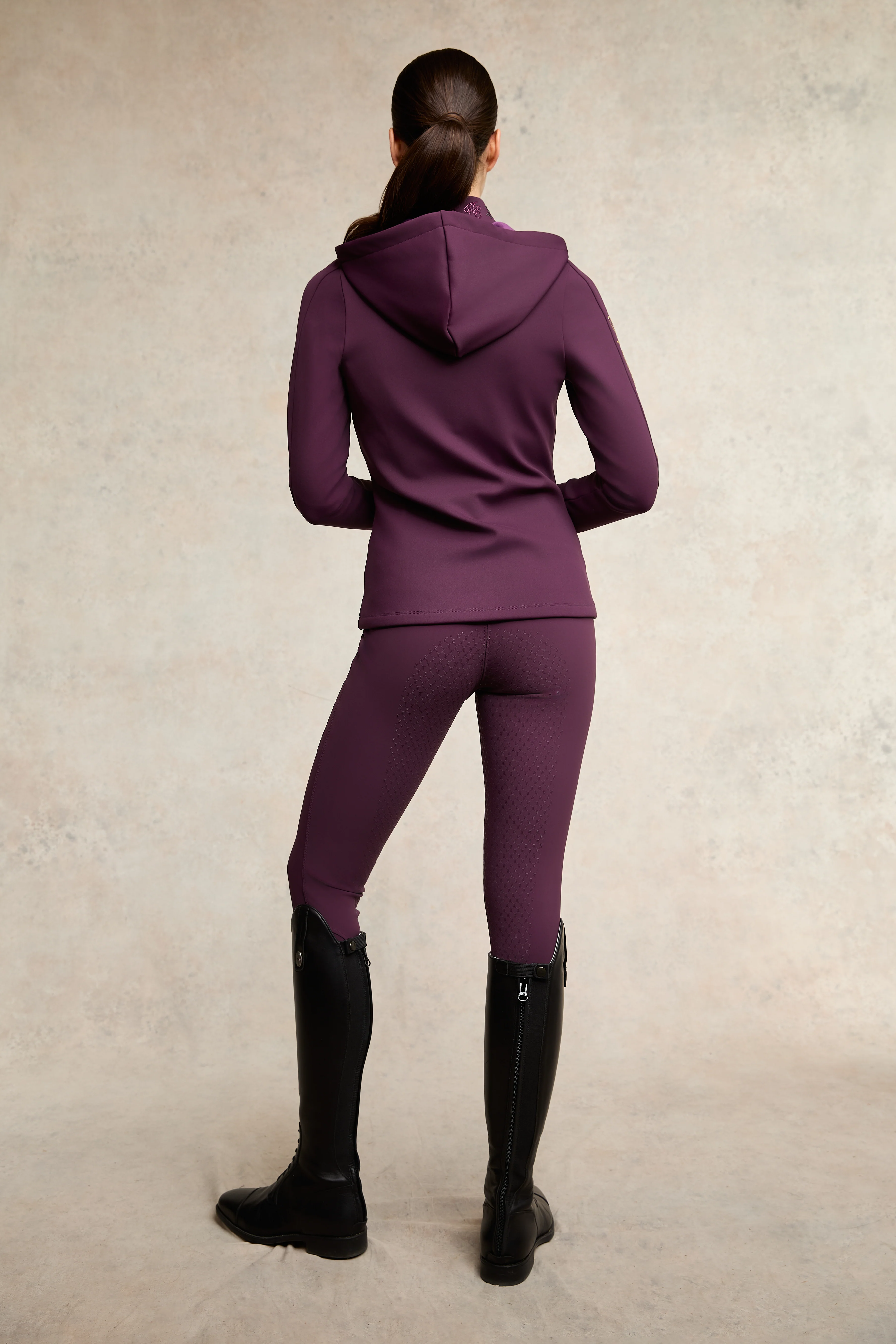 Crystal Zip Hoodie (Aubergine) - Image 6