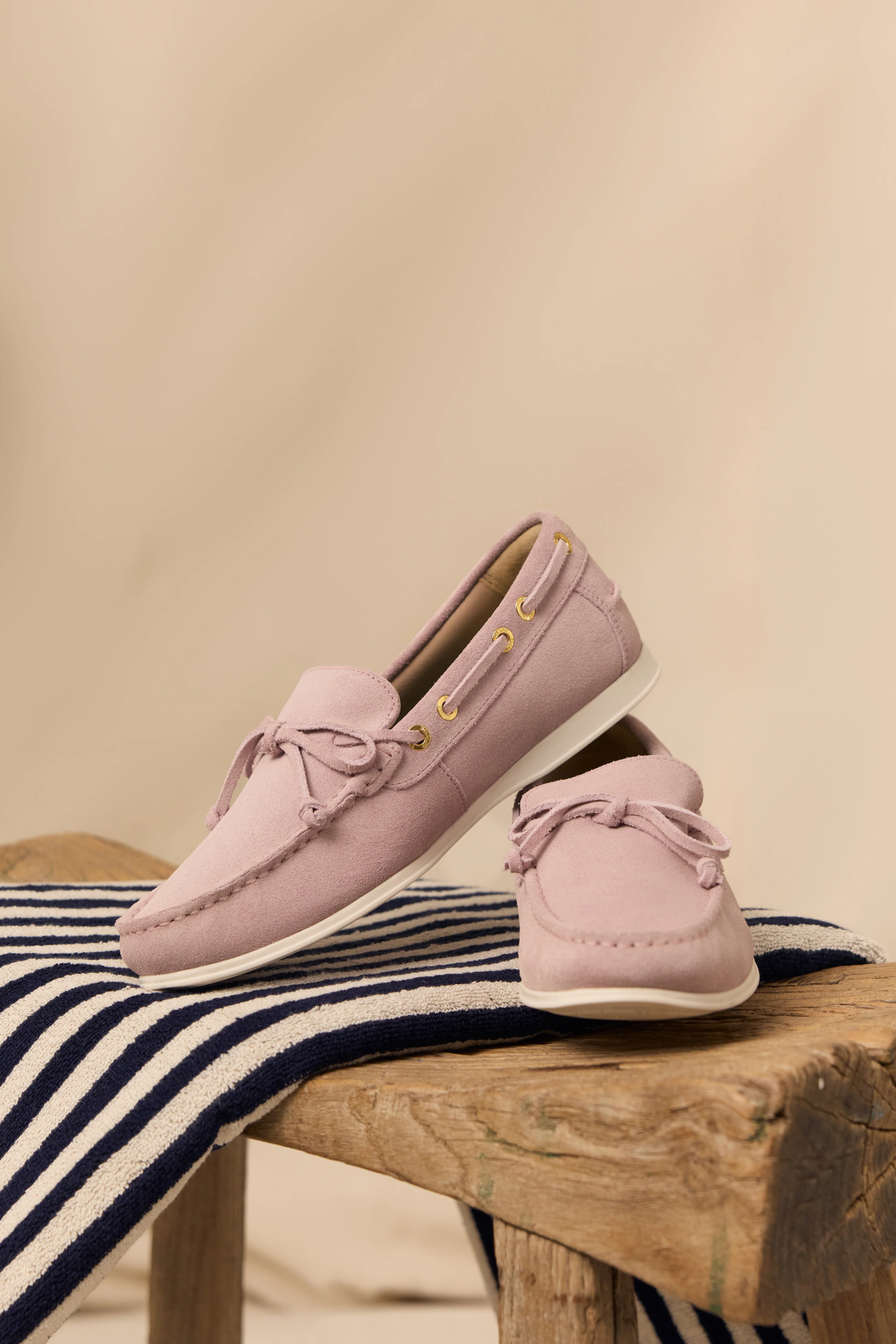 Deck Shoe (Blush Suede)