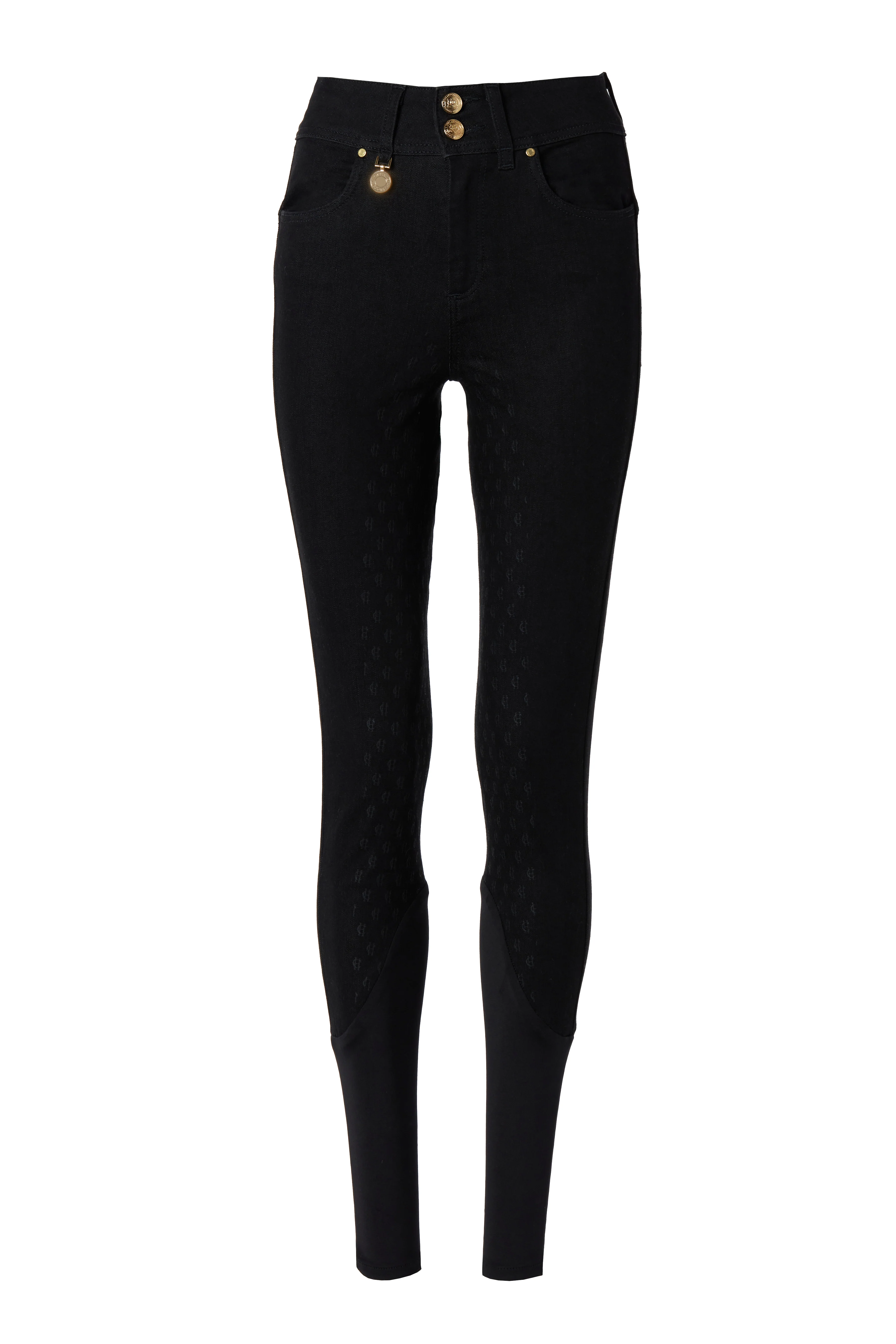Denim Thermal Full Grip Breeches (Black) - Image 6