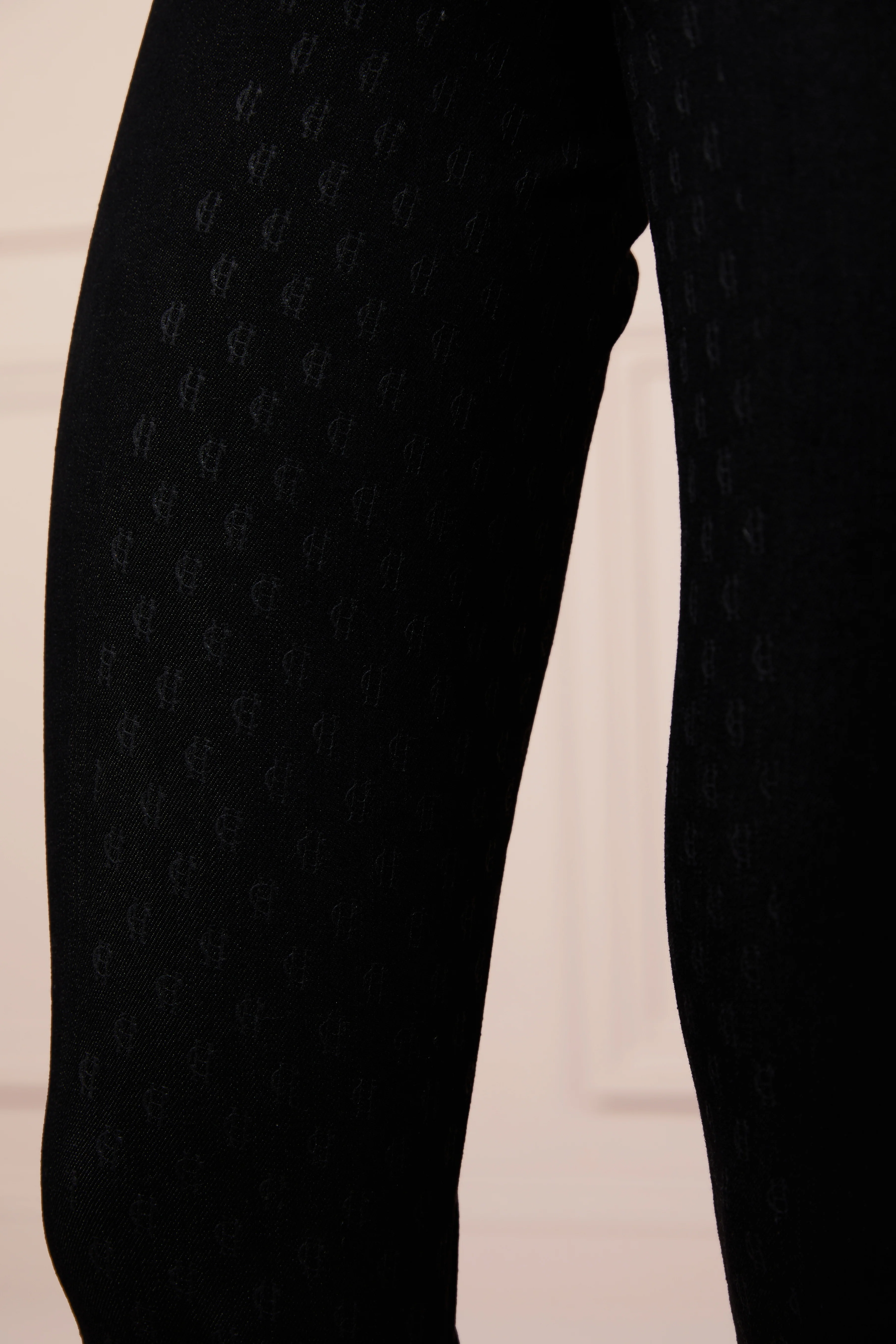 Denim Thermal Full Grip Breeches (Black) - Image 8