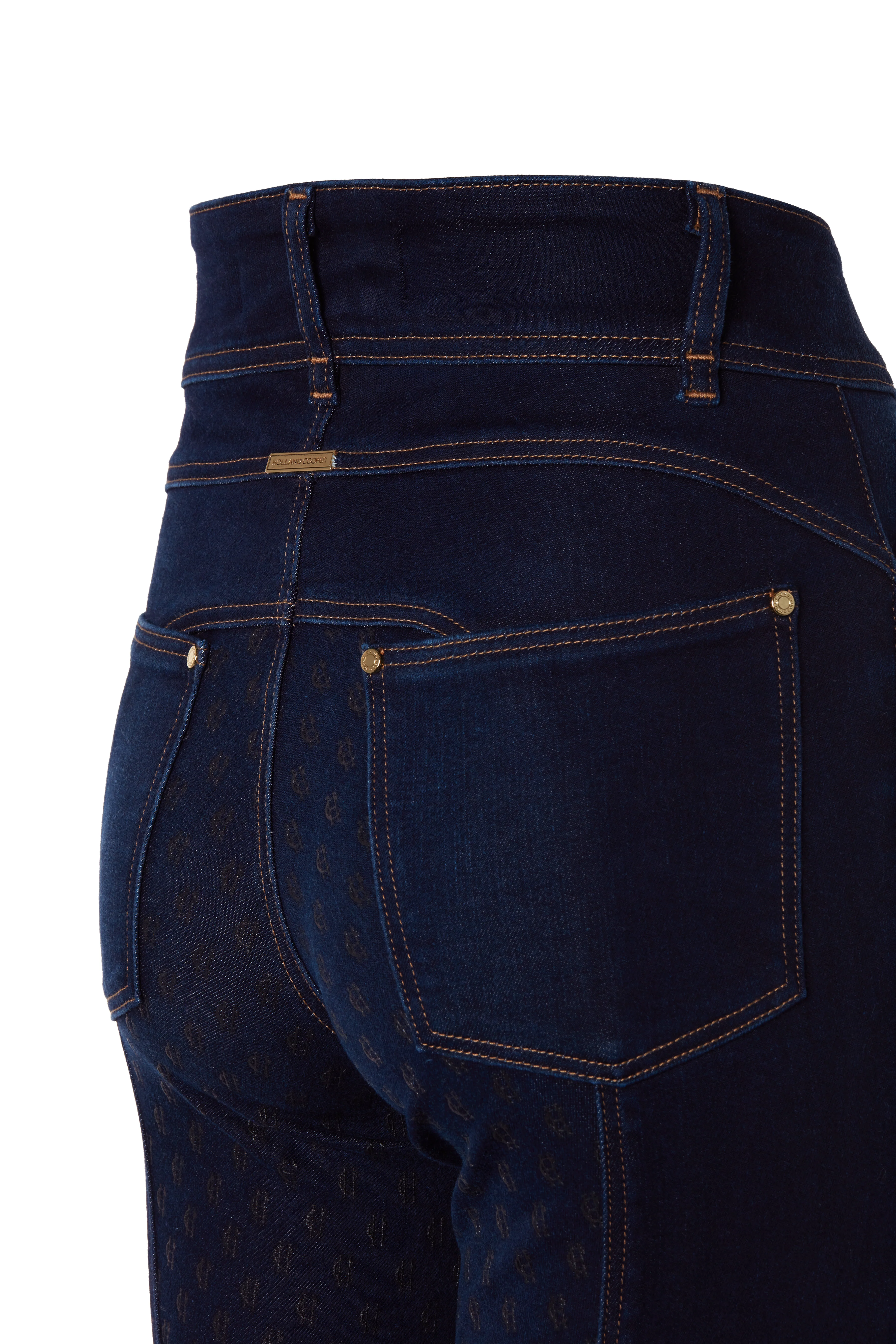 Denim Thermal Full Grip Breeches (Deep Indigo) - Image 10